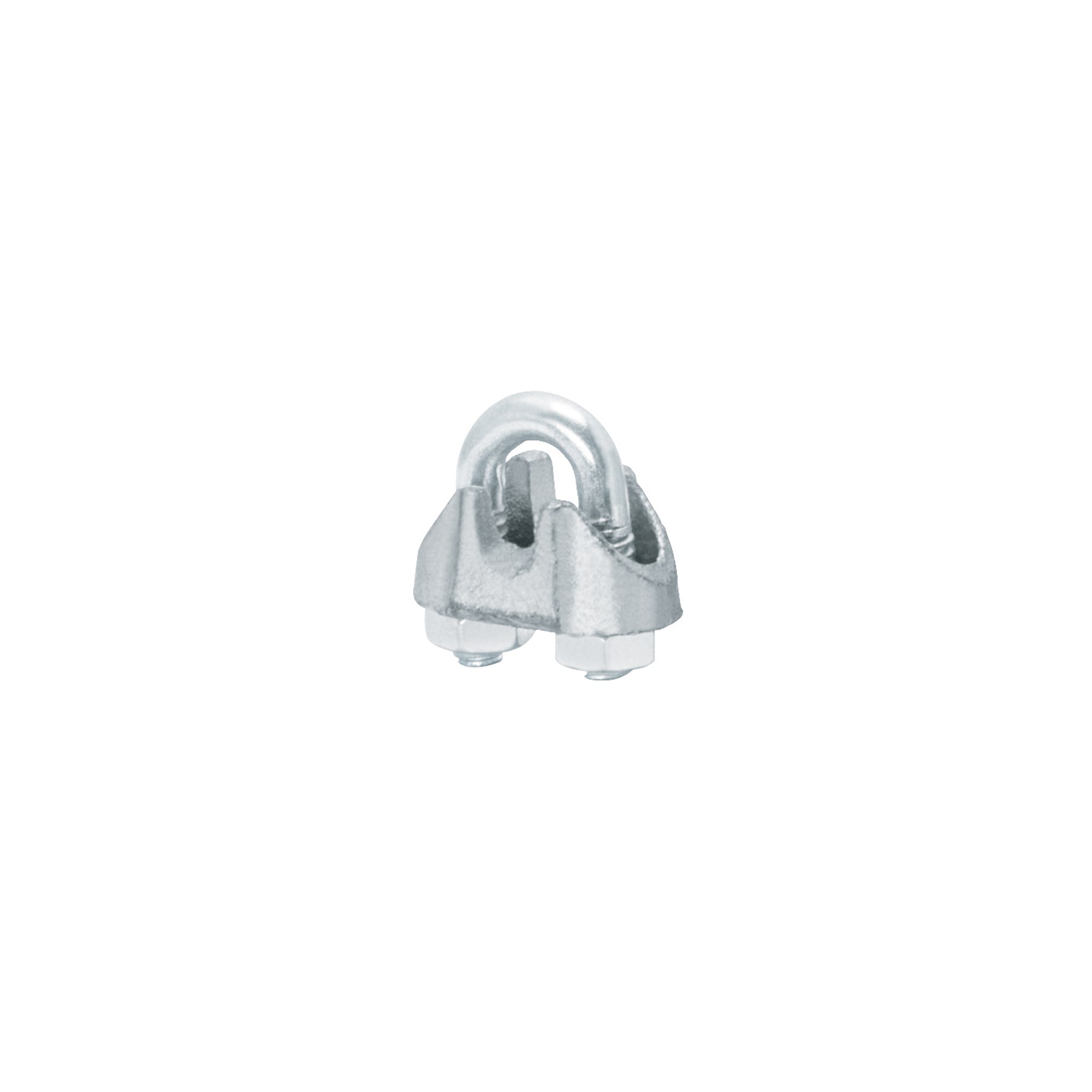 Blíster c/2 nudos (perros) de hierro p/cable de 1/8", FIERO
