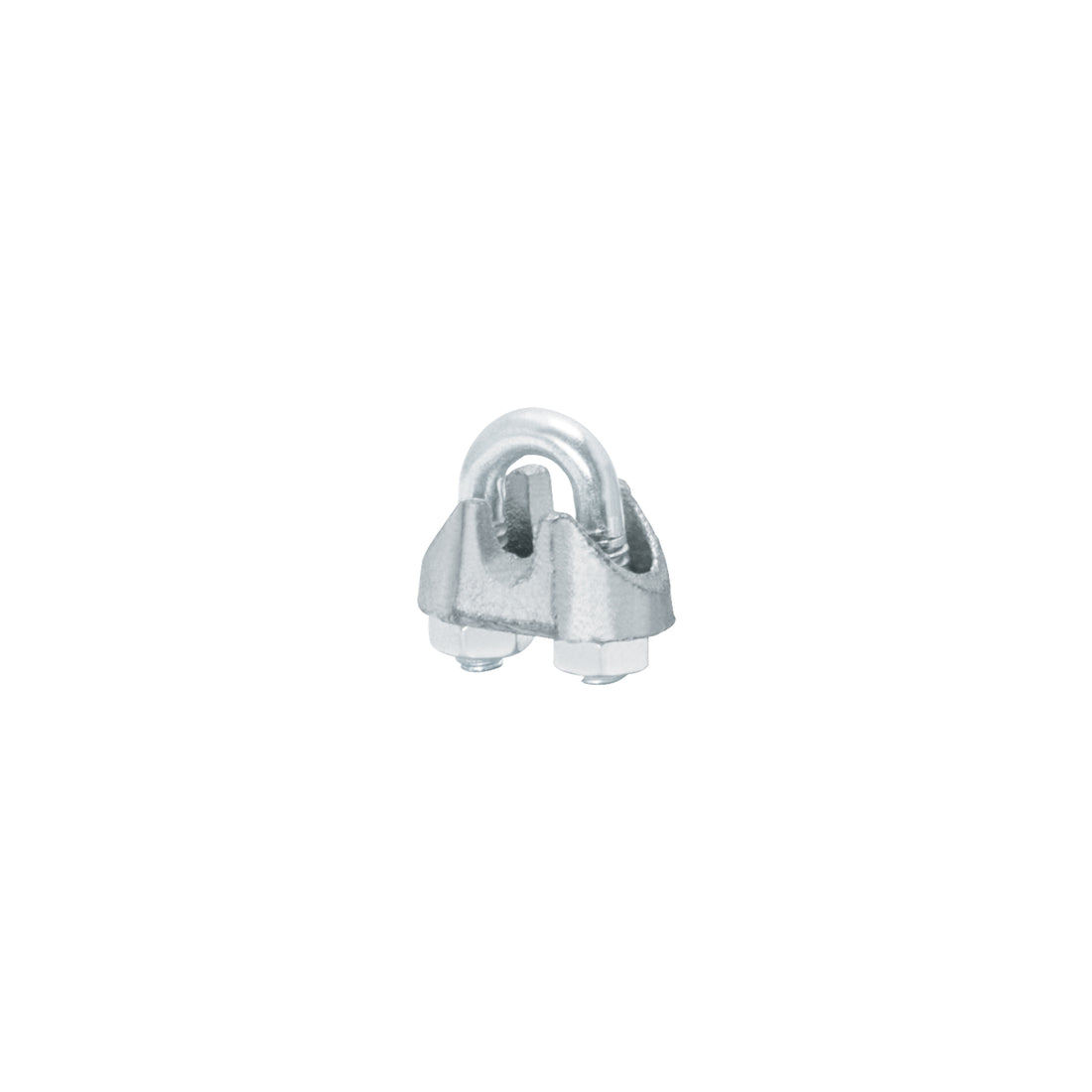 Bolsa c/100 nudos (perros) de hierro p/cable de 1/8", FIERO