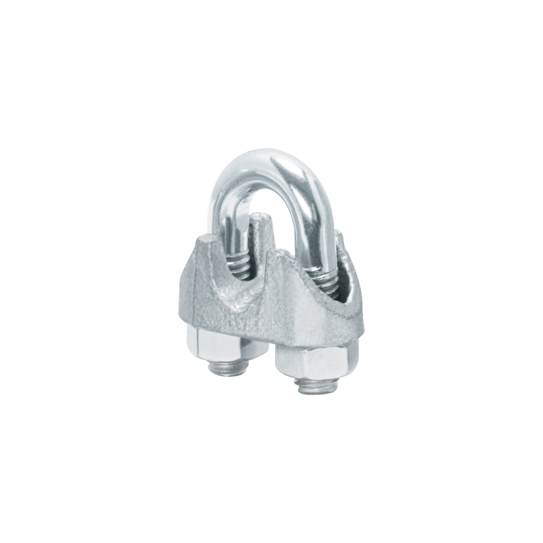 Bolsa c/25 nudos (perros) de hierro p/cable de 5/16", FIERO
