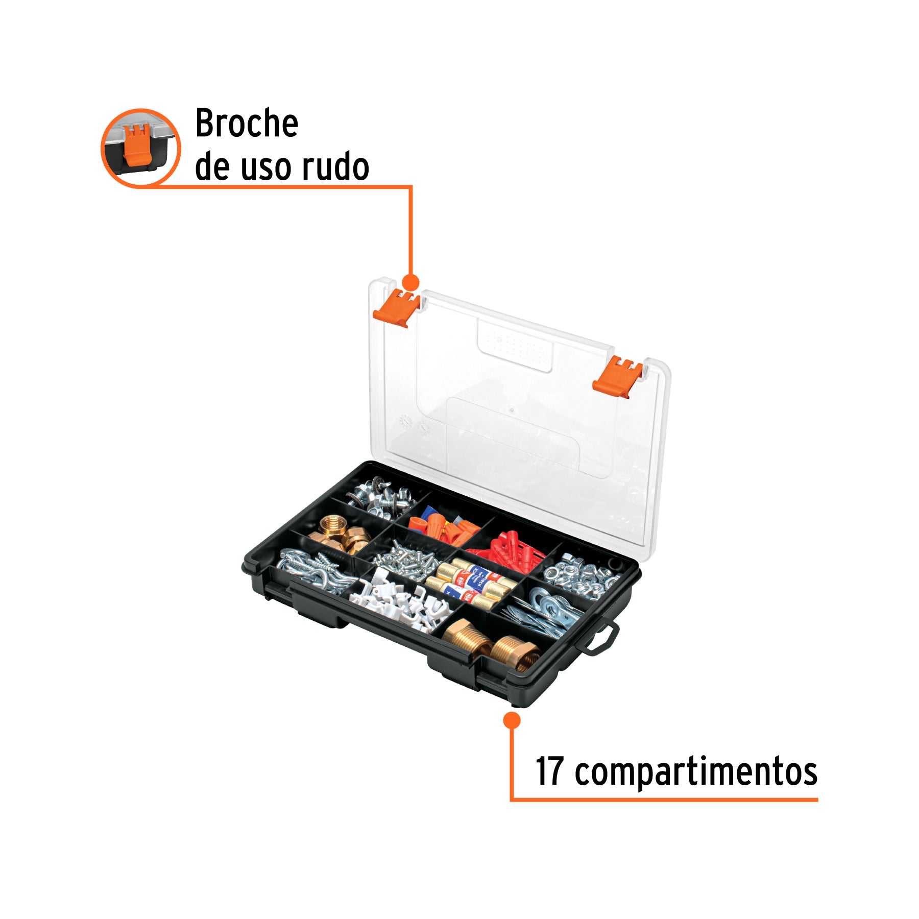 Organizador 9" con 11 compartimentos, TRUPER