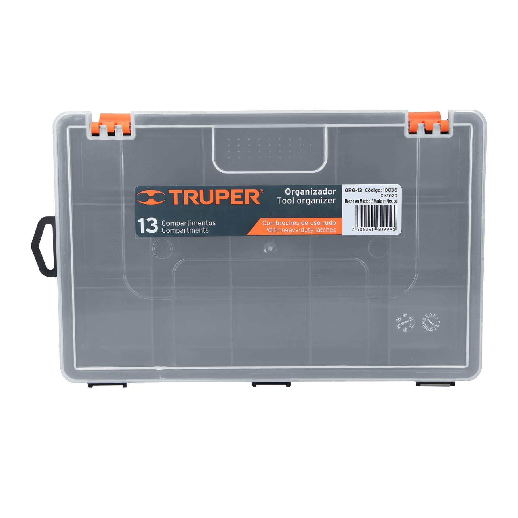 Organizador 10" con 13 compartimentos, TRUPER