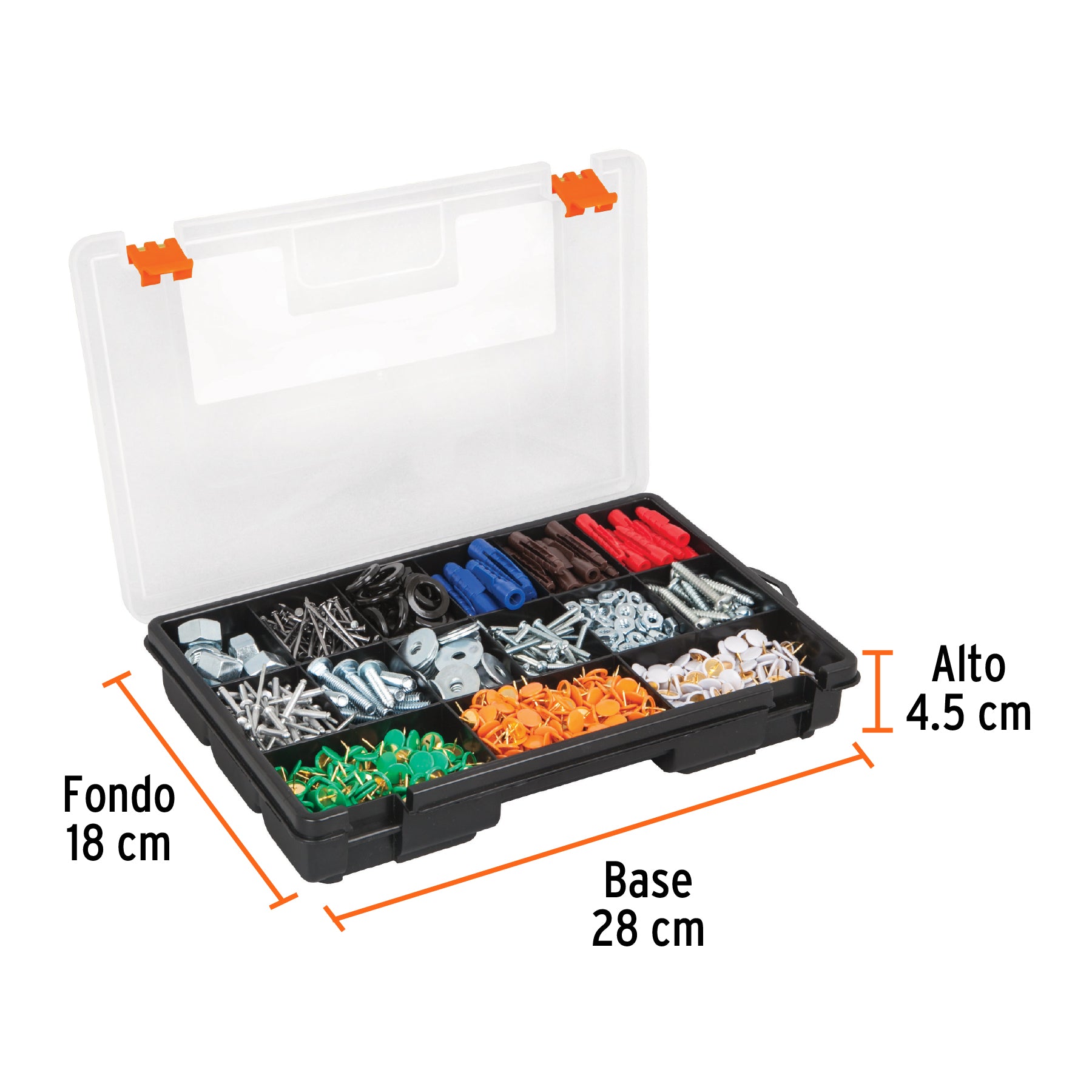 Organizador 11" con 15 compartimentos, TRUPER