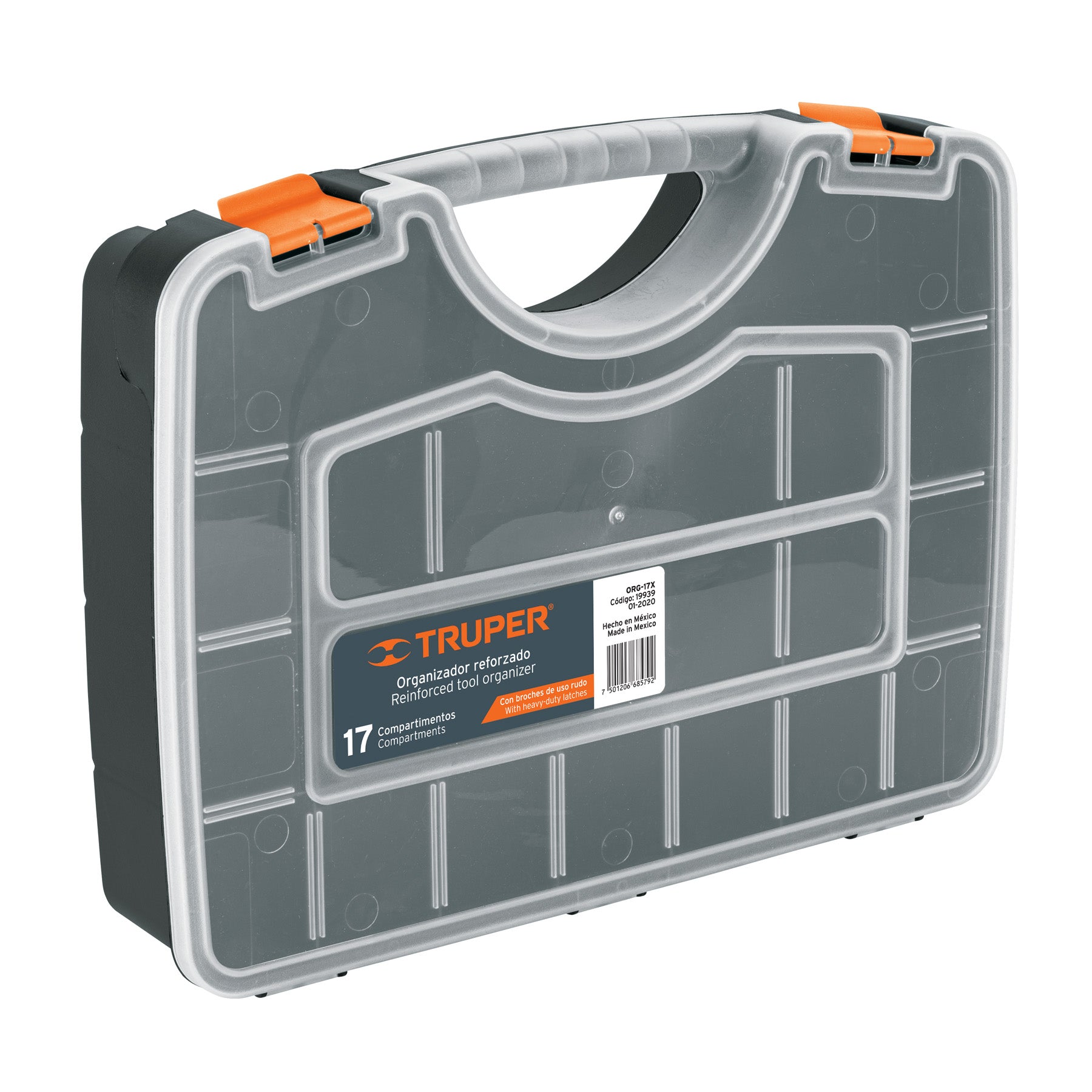 Organizador 17" reforzado con 17 compartimentos, TRUPER