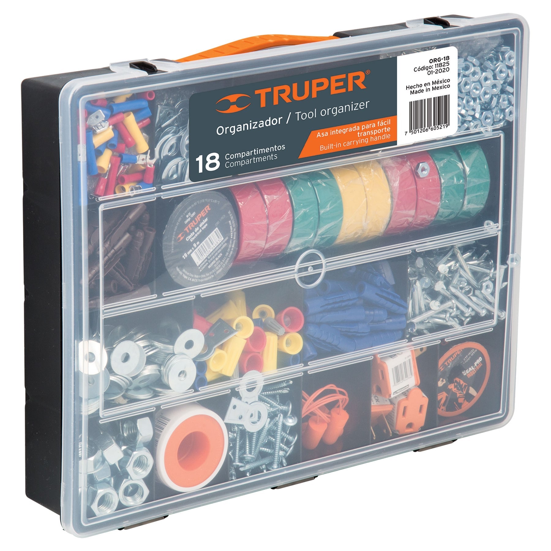 Organizador 14" con 18 compartimentos, TRUPER
