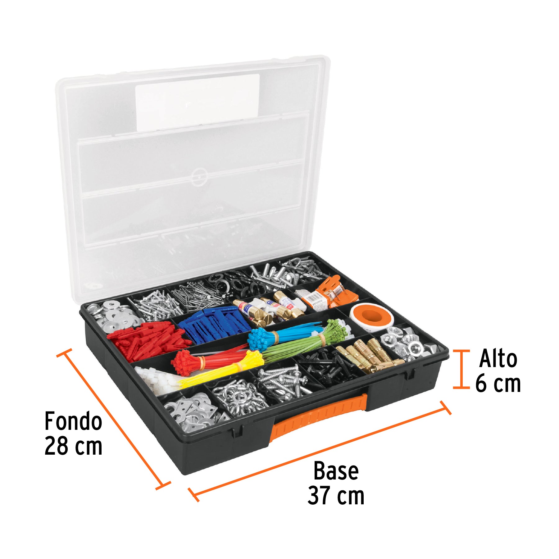 Organizador 14" con 18 compartimentos, TRUPER