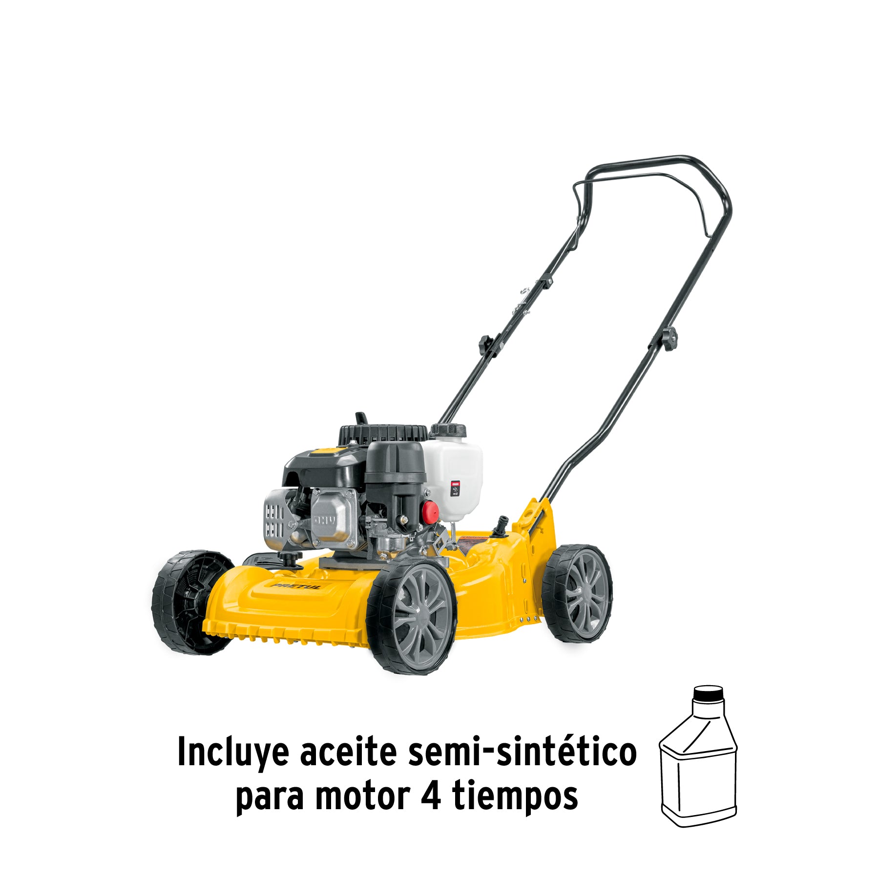 Podadora con motor a gasolina de 3 HP, 16" de corte, PRETUL