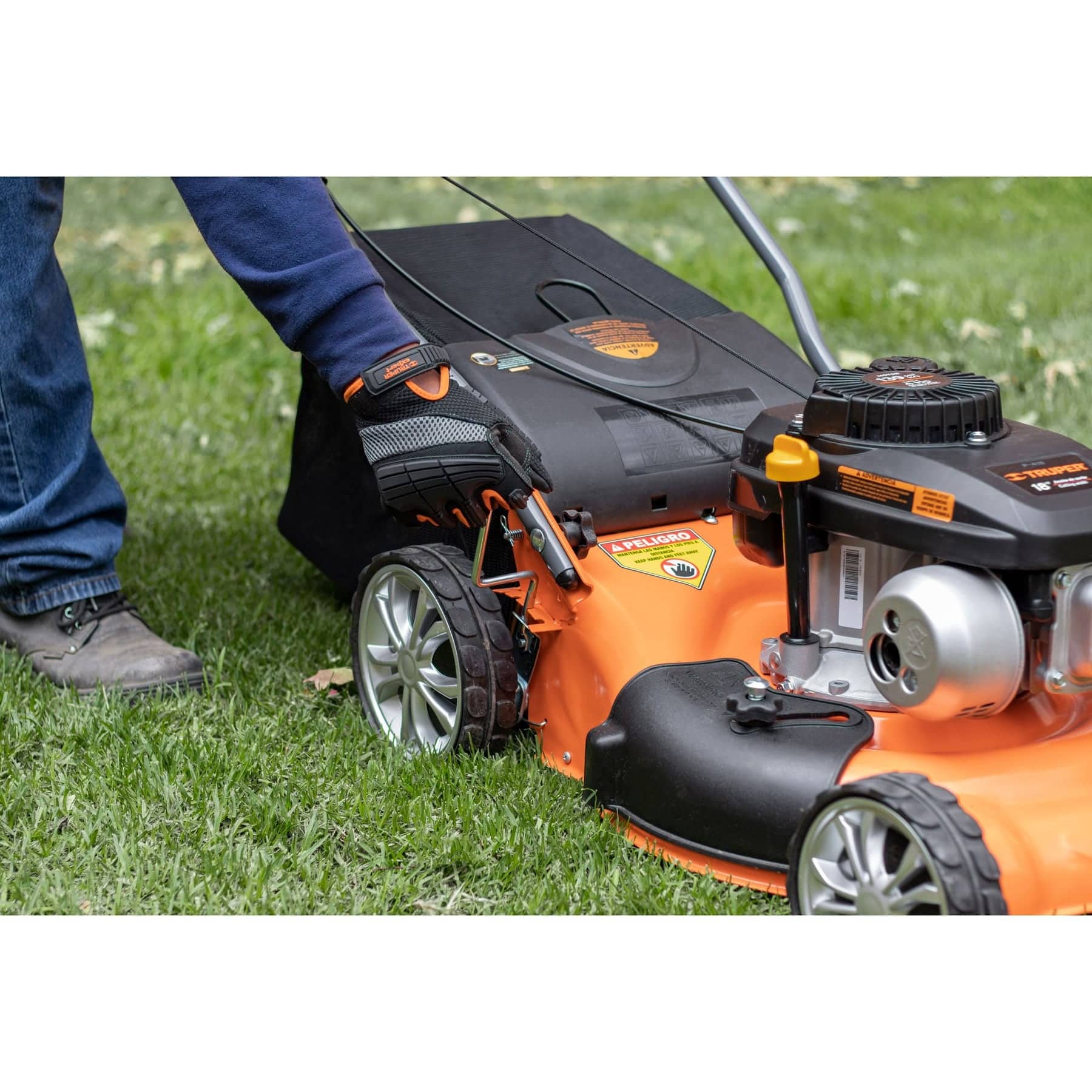 Podadora con motor a gasolina de 4 HP, 18" de corte, TRUPER