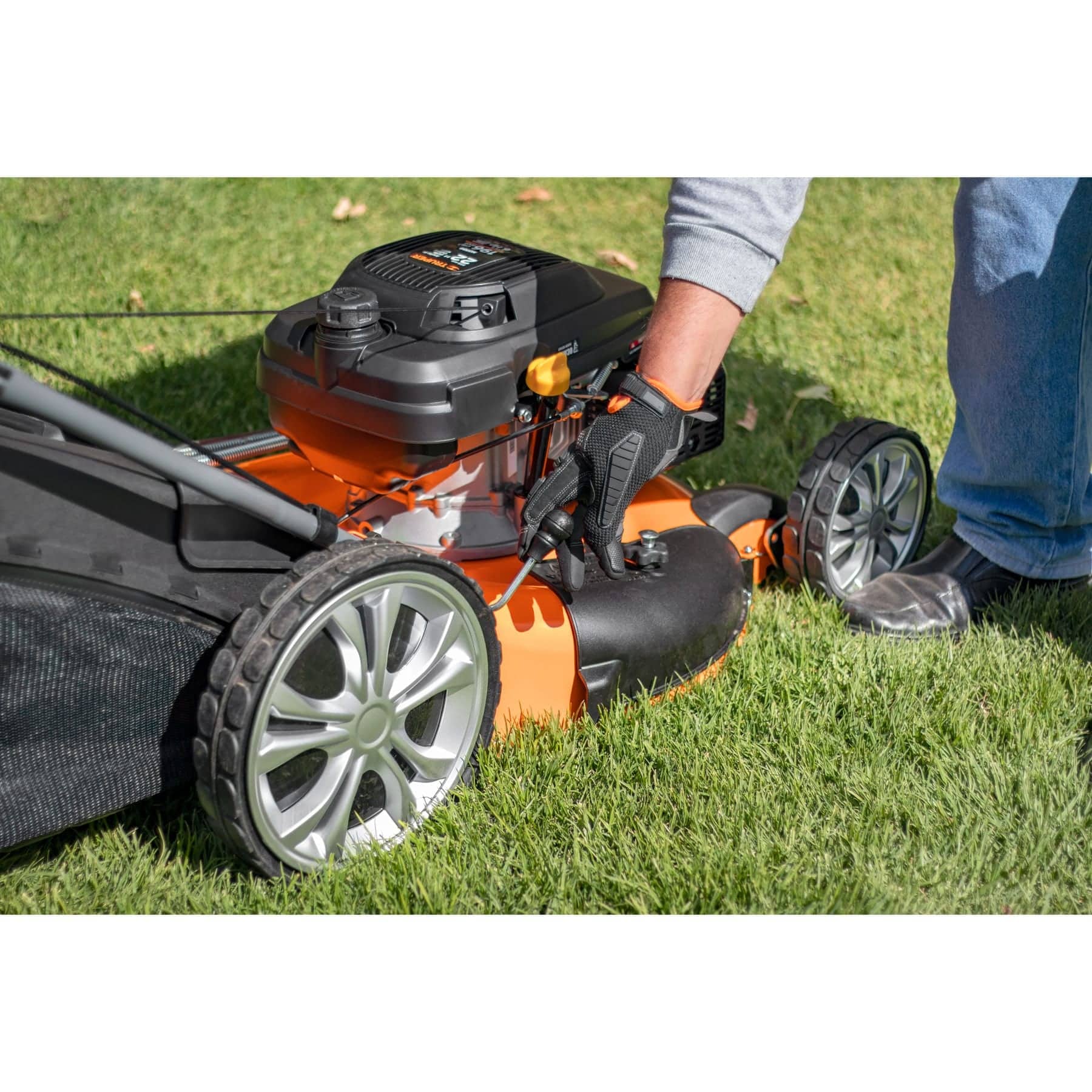 Podadora con motor a gasolina de 6 HP, 22" de corte, TRUPER