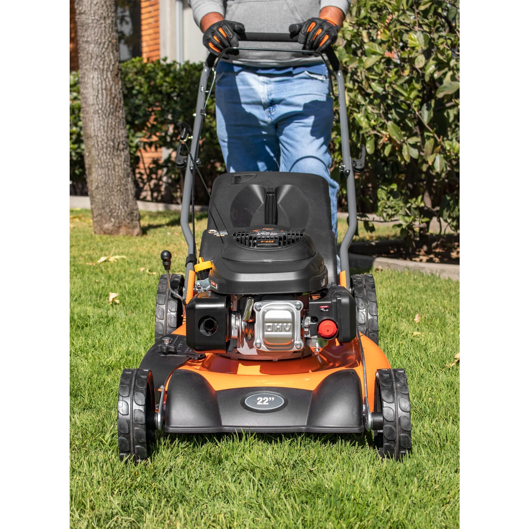 Podadora con motor a gasolina de 6 HP, 22" de corte, TRUPER