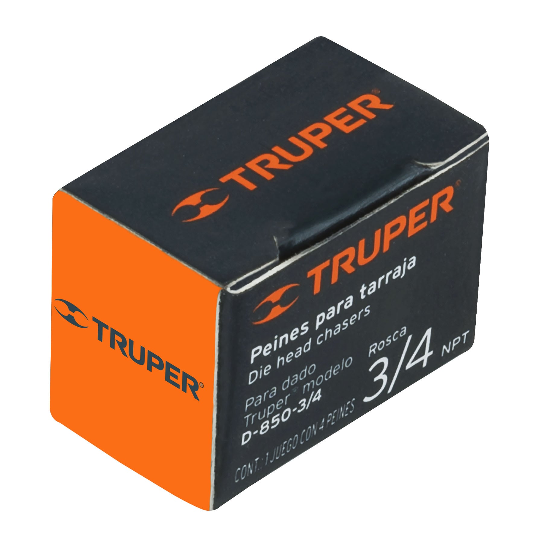 Juego de 4 peines 3/4" para tarrajas TA-850 y TA-851, TRUPER