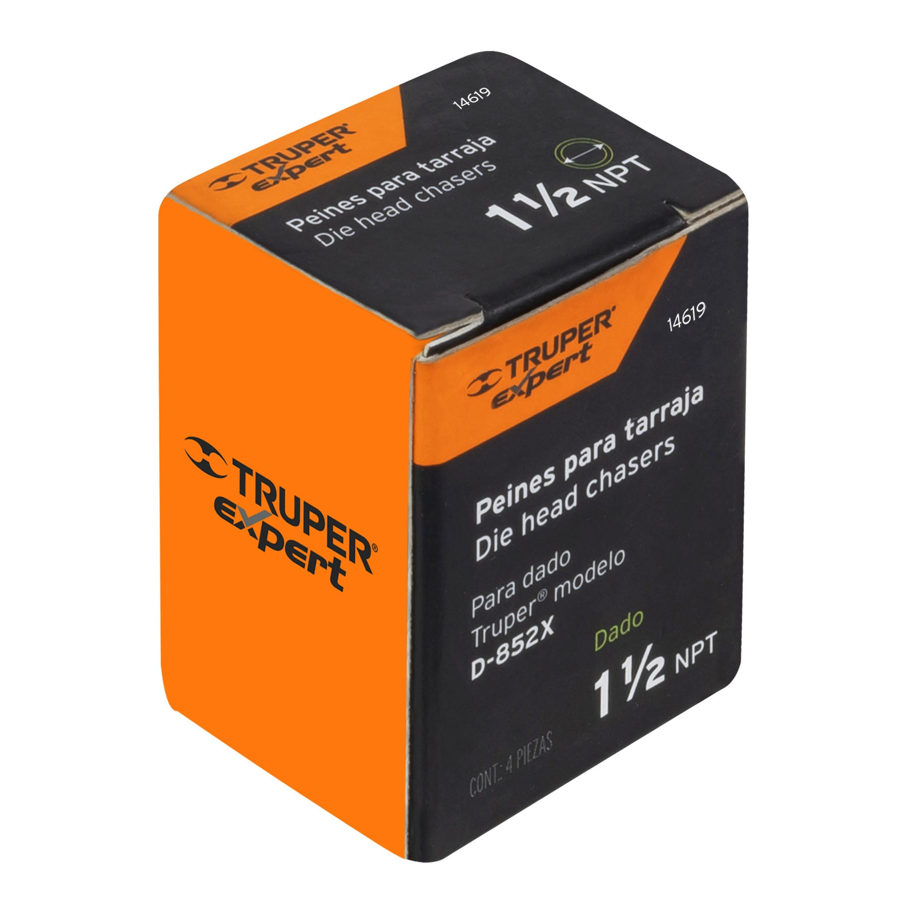 Juego de 4 peines de 1-1/2" para tarrajas T-852X, EXPERT
