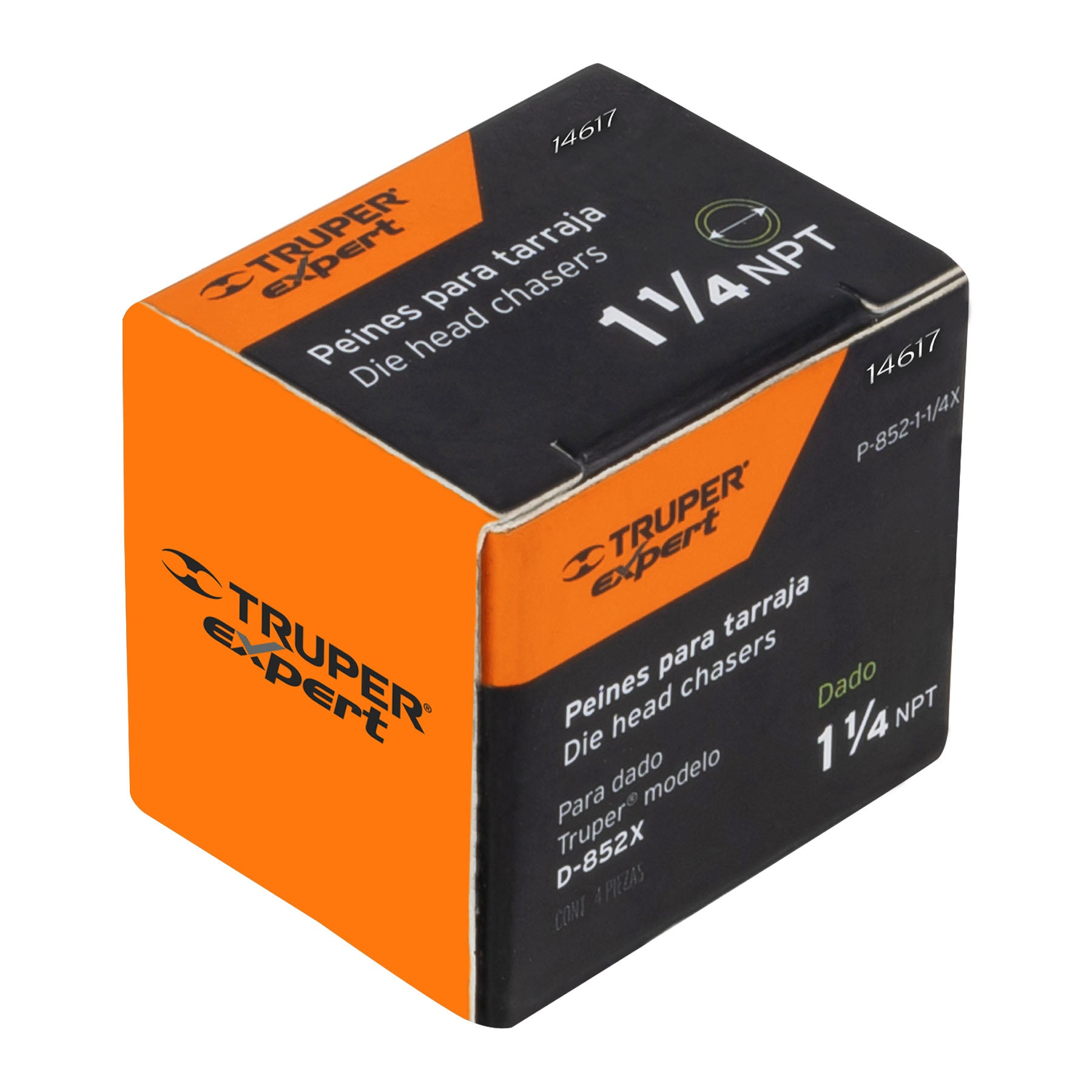 Juego de 4 peines de 1-1/4" para tarrajas T-852X, EXPERT