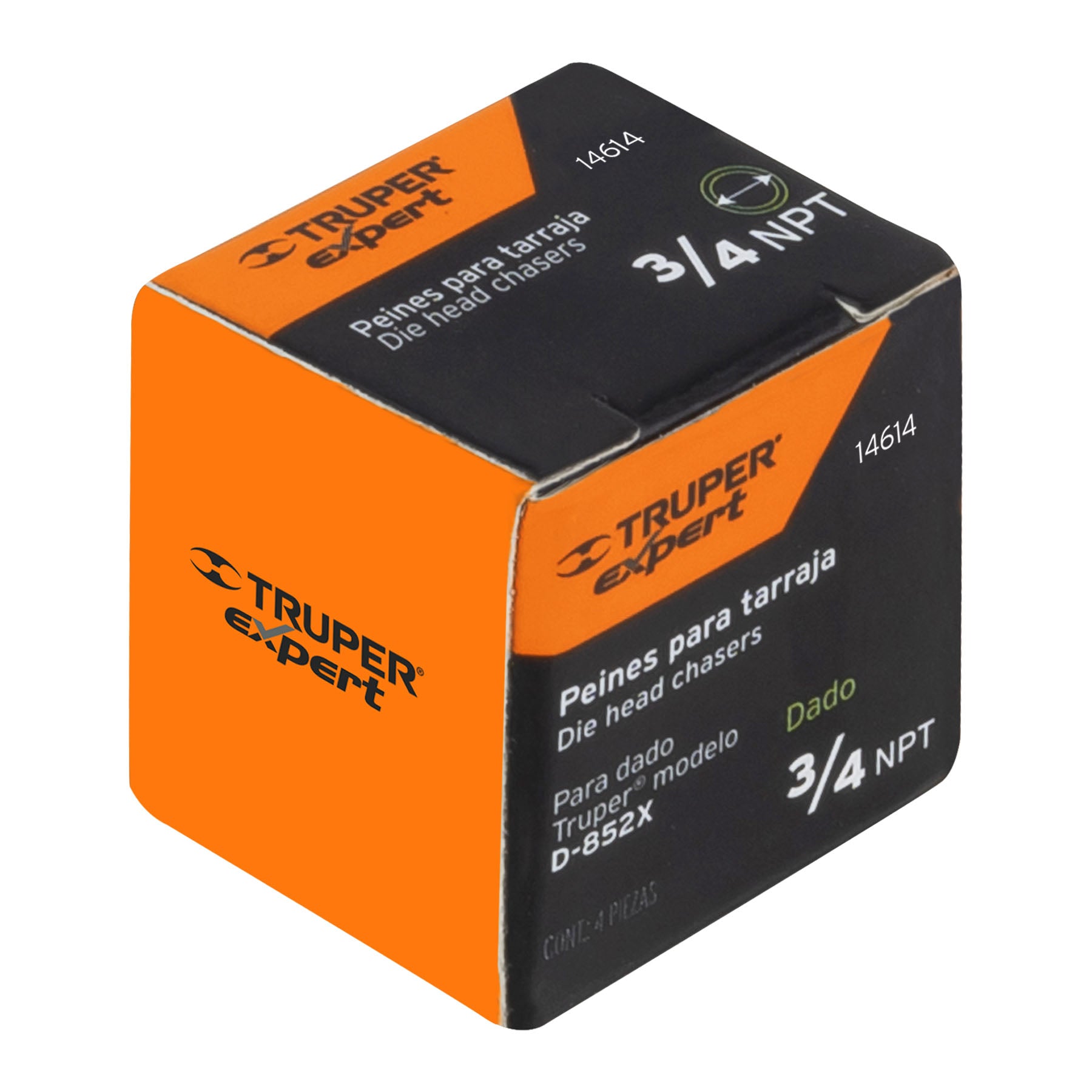 Juego de 4 peines de 3/4" para tarrajas T-852X, EXPERT