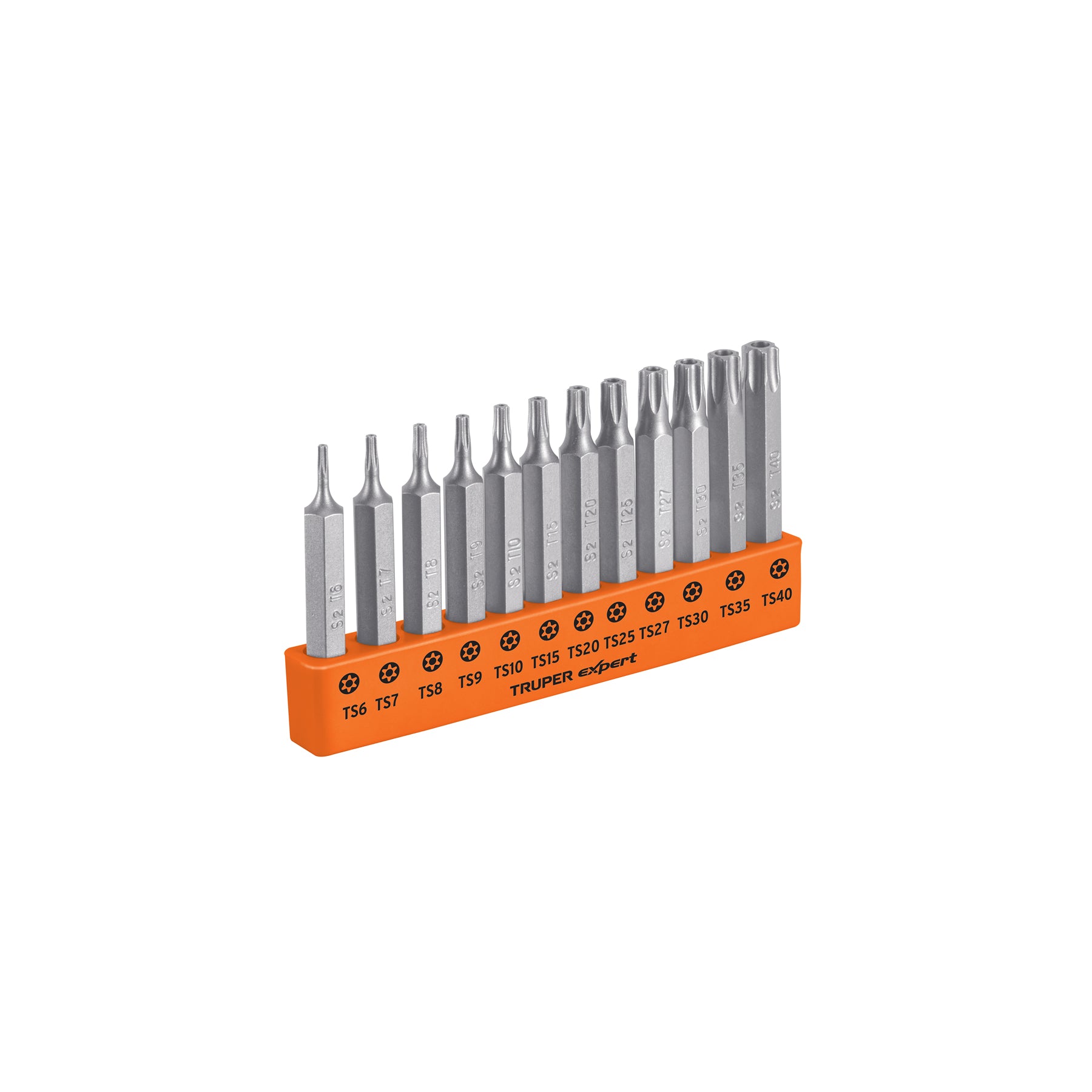 Juego de 12 puntas torx combinadas c/seguro largo 2", EXPERT