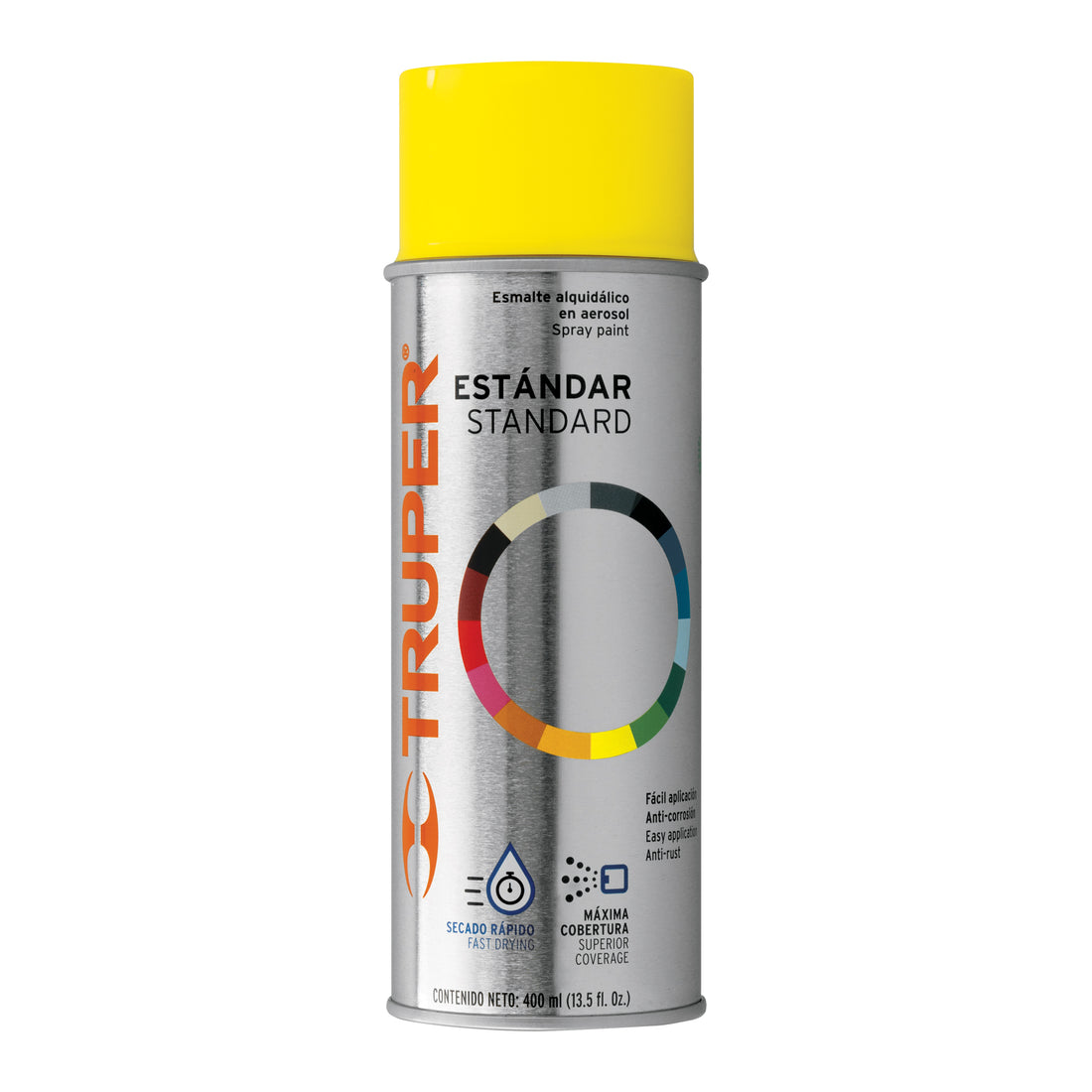 Pintura en aerosol, amarillo canario, bote tradicional,400ml