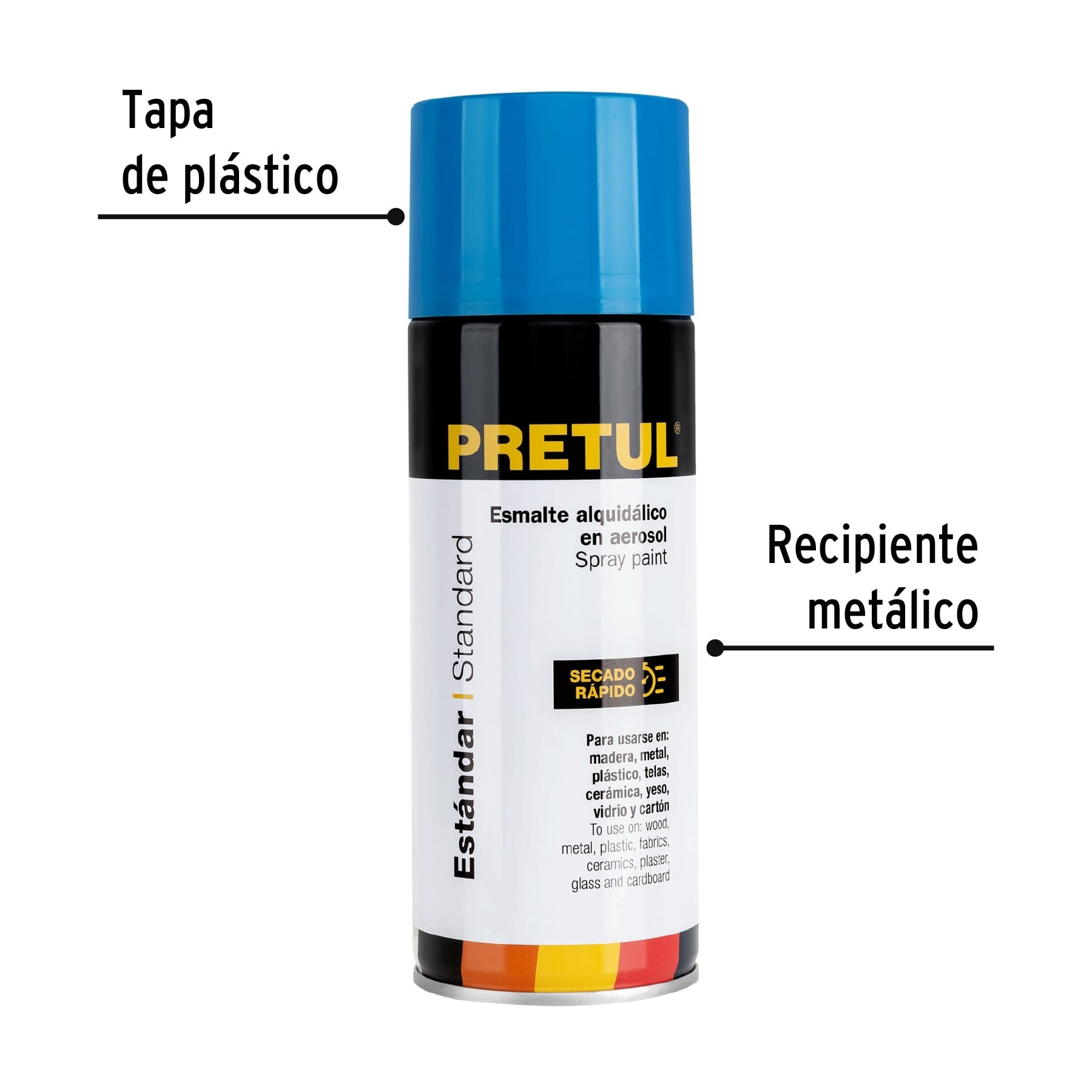 Pintura en aerosol, azul holandés, 400 ml, PRETUL