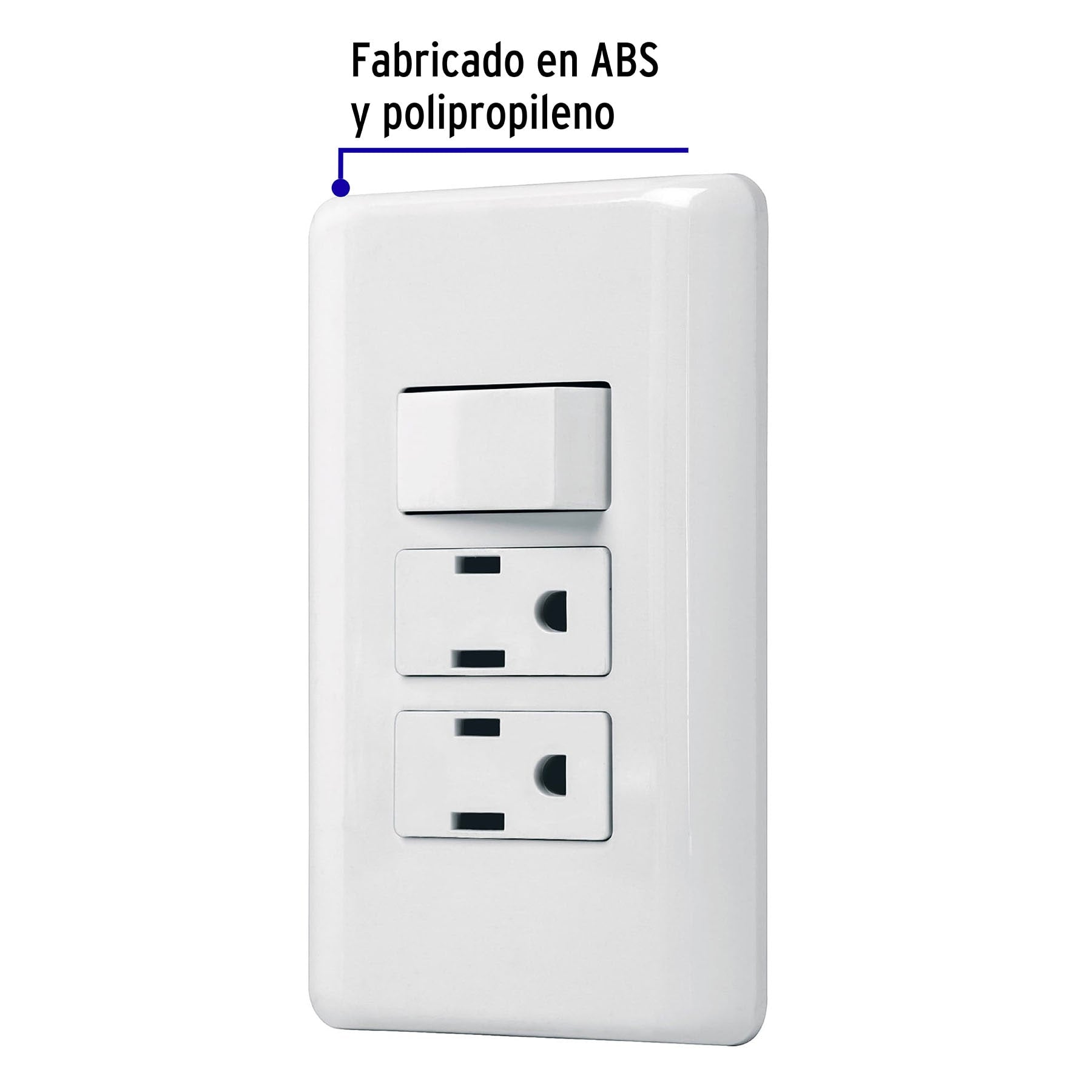 Placa armada 2 contactos e interruptor sencillo, BASIC