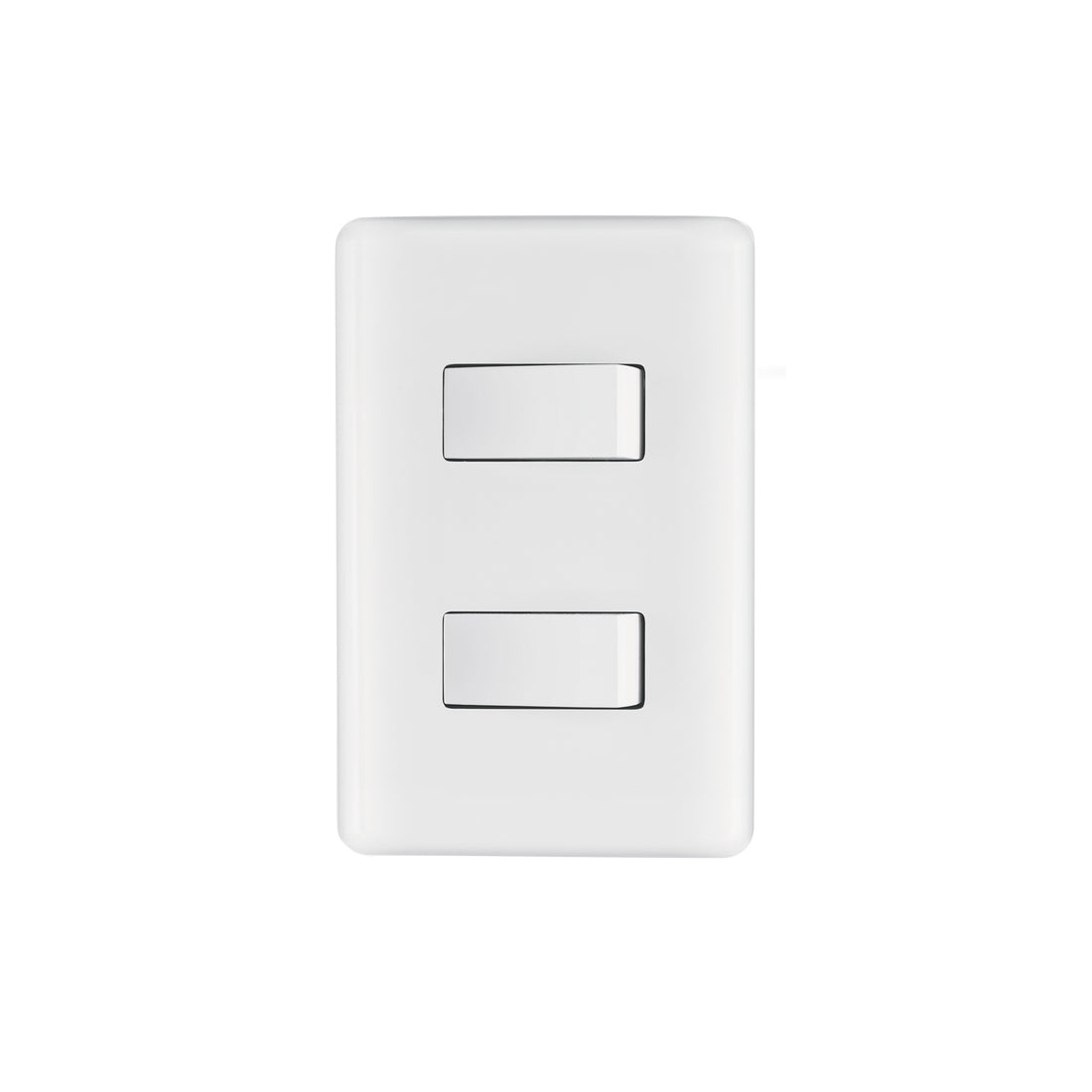 Placa armada con 2 interruptores sencillos, VOLTECK BASIC