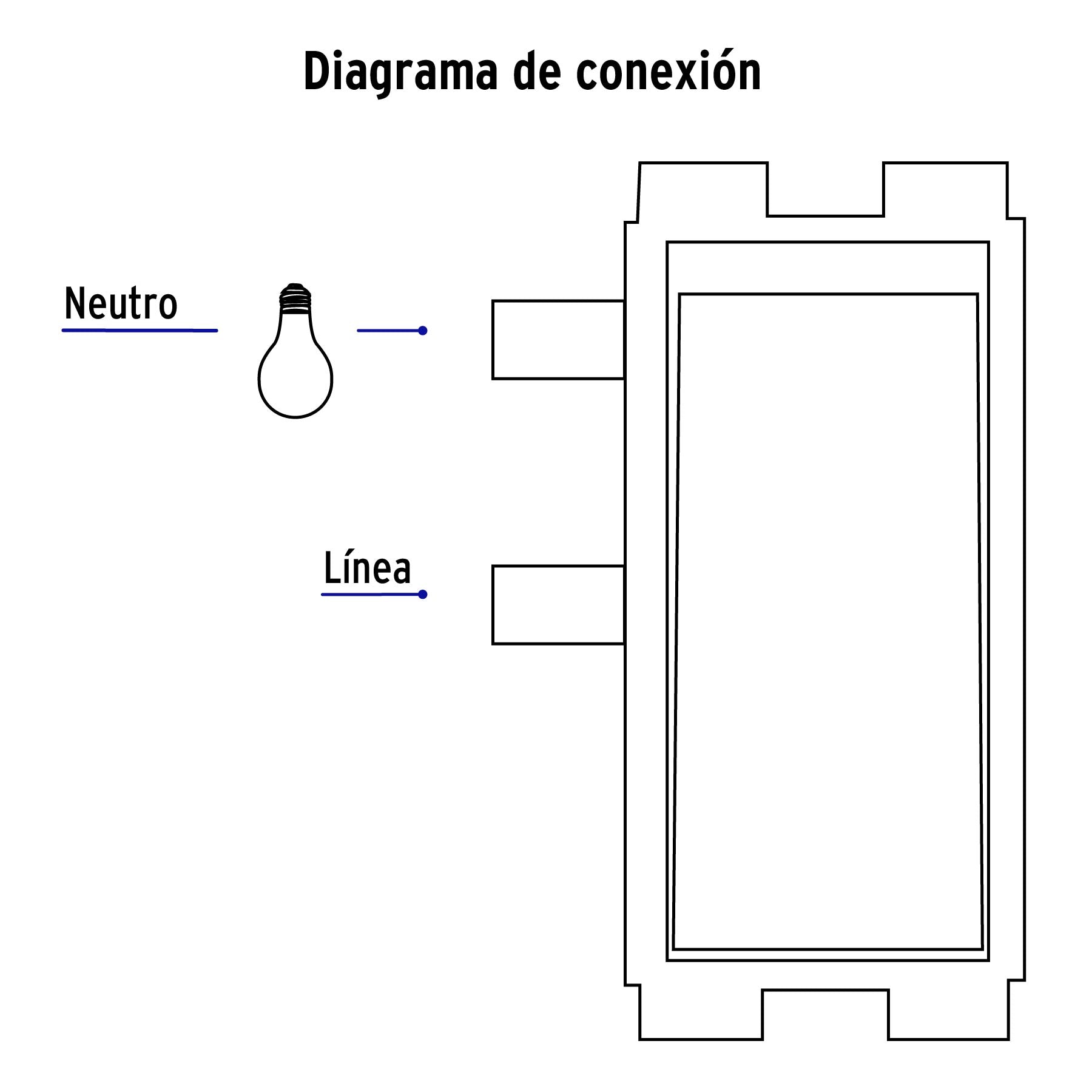 Placa armada con 2 interruptores sencillos, VOLTECK BASIC