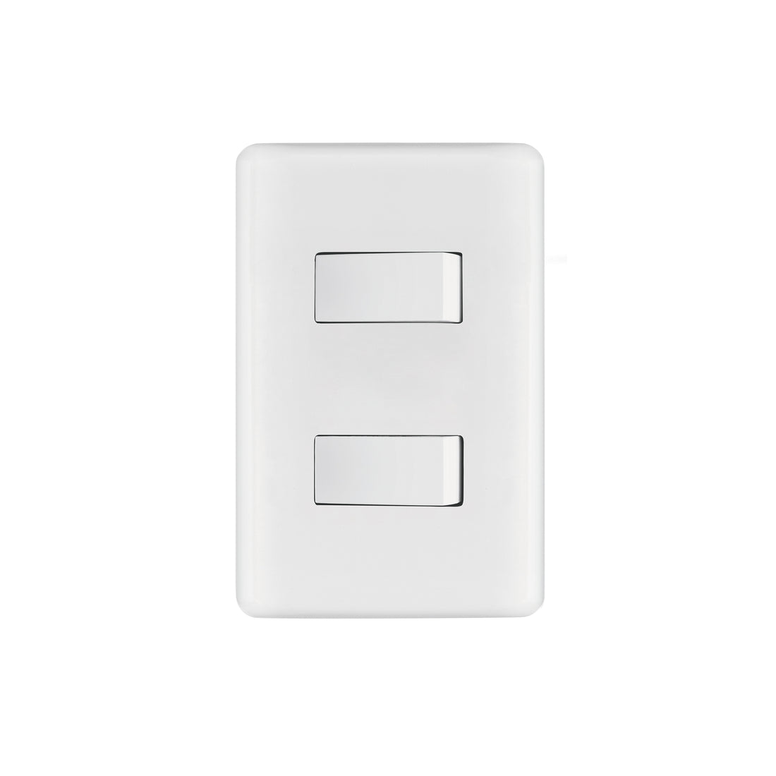 Placa armada 1 interruptor sencillo + 1 de 3 vías, BASIC