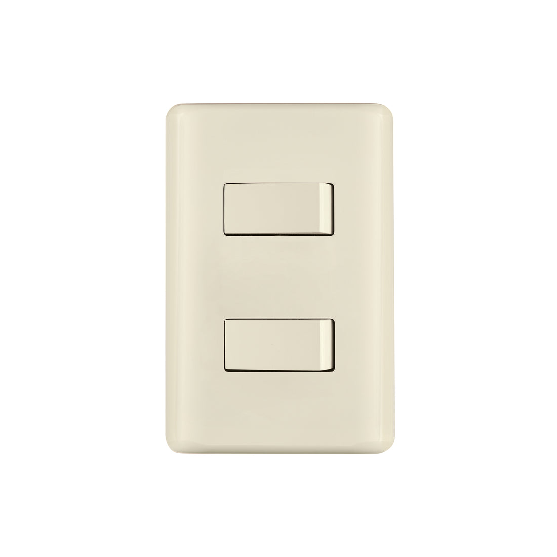 Placa armada 1 interruptor y 1 escalera, marfil, BASIC