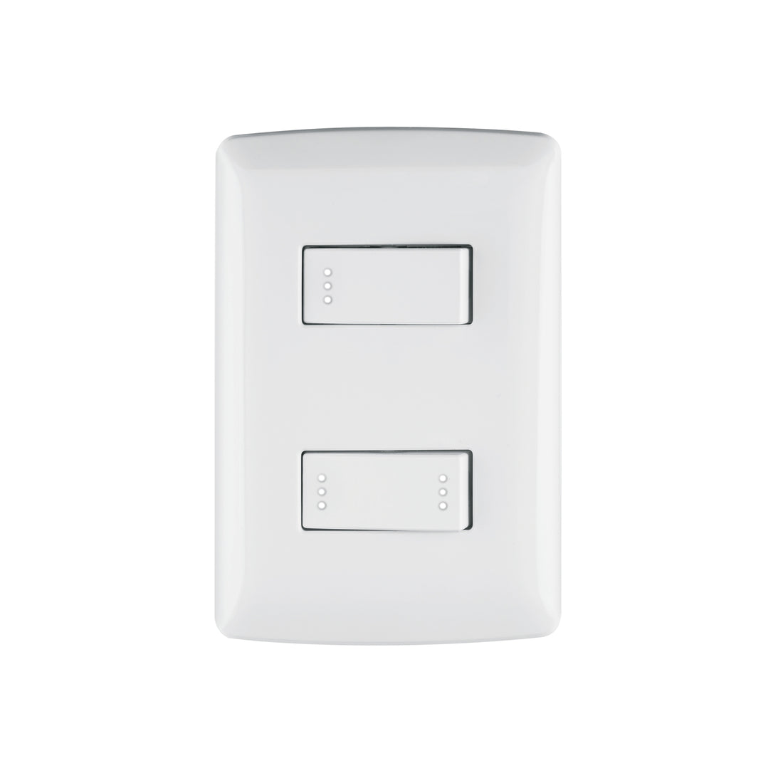 Placa armada 1 interruptor 1 escalera,blanco, línea Italiana