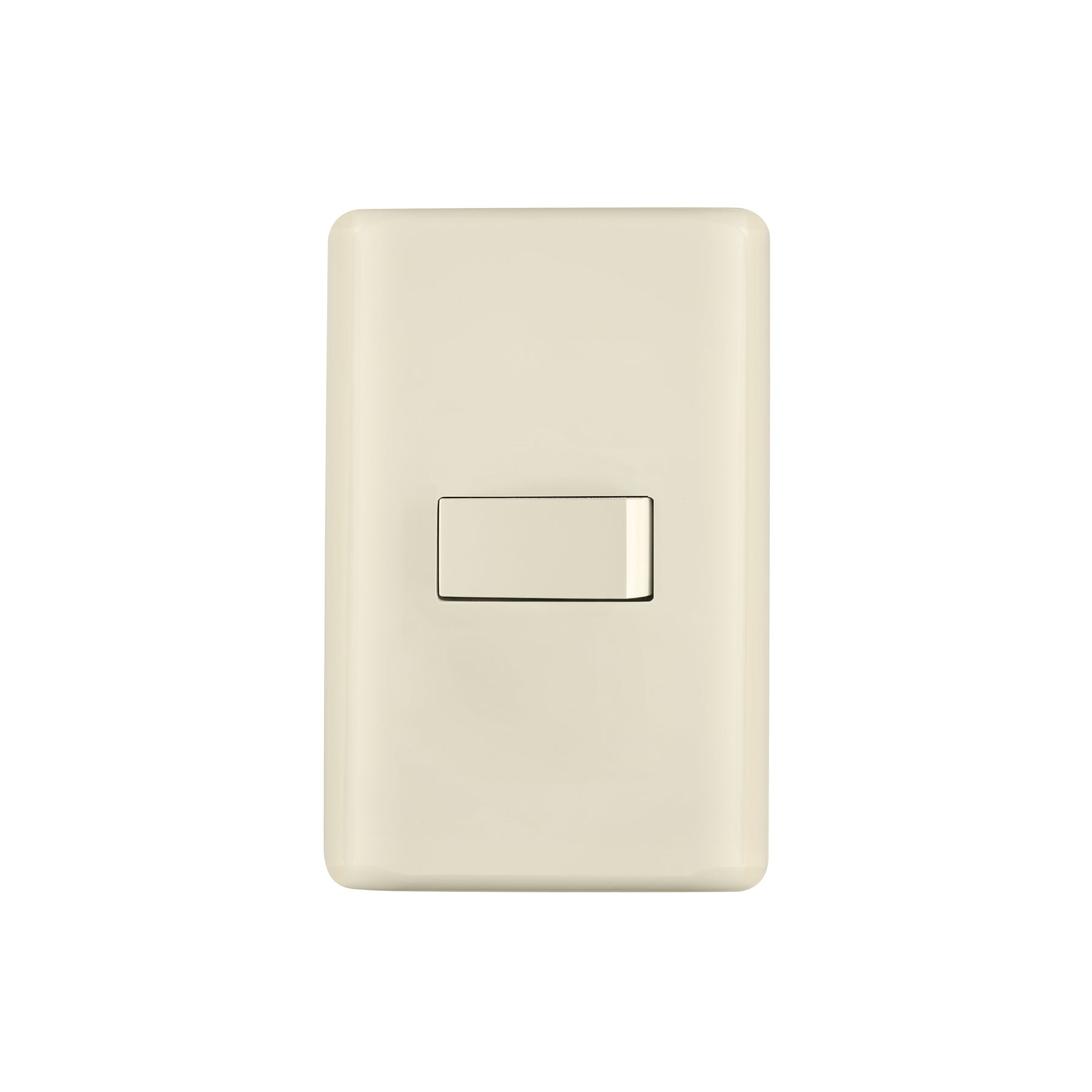 Placa armada 1 interruptor sencillo, marfil, VOLTECK