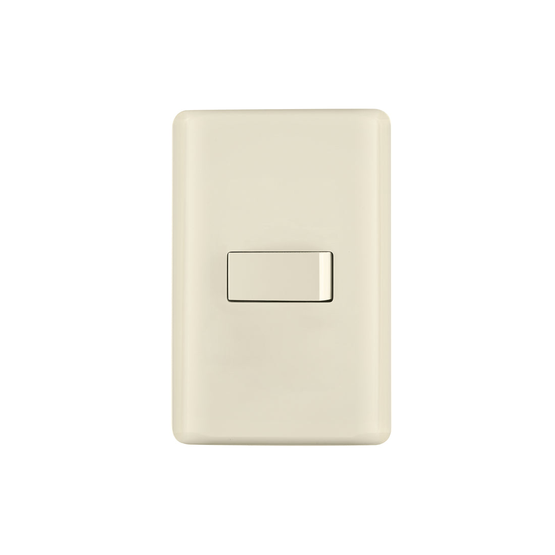 Placa armada 1 interruptor de escalera, marfil, BASIC