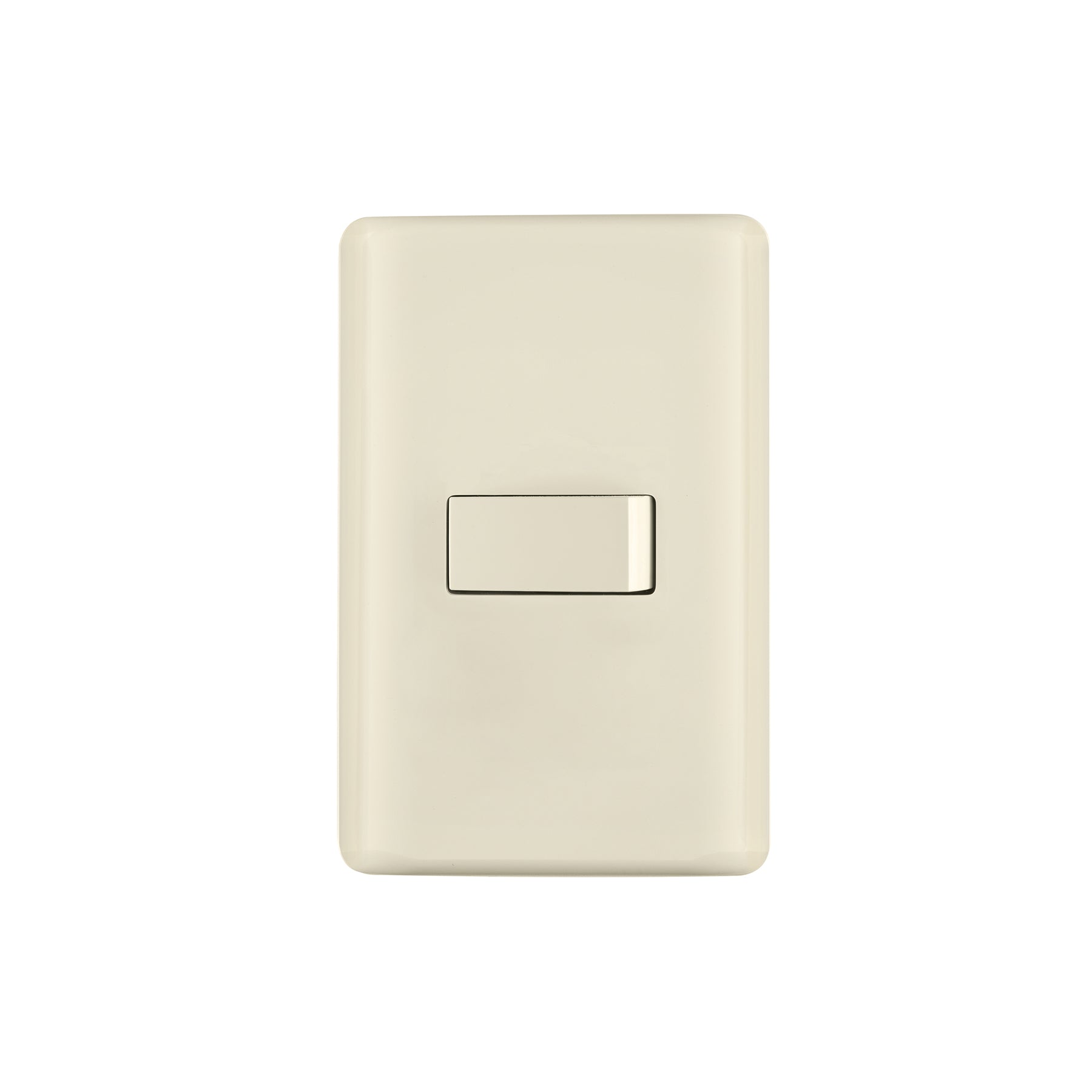 Placa armada 1 interruptor de escalera, marfil, BASIC