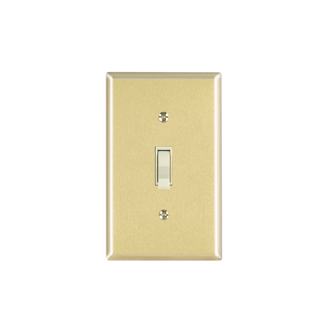 Placa armada interruptor sencillo, línea Standard, aluminio