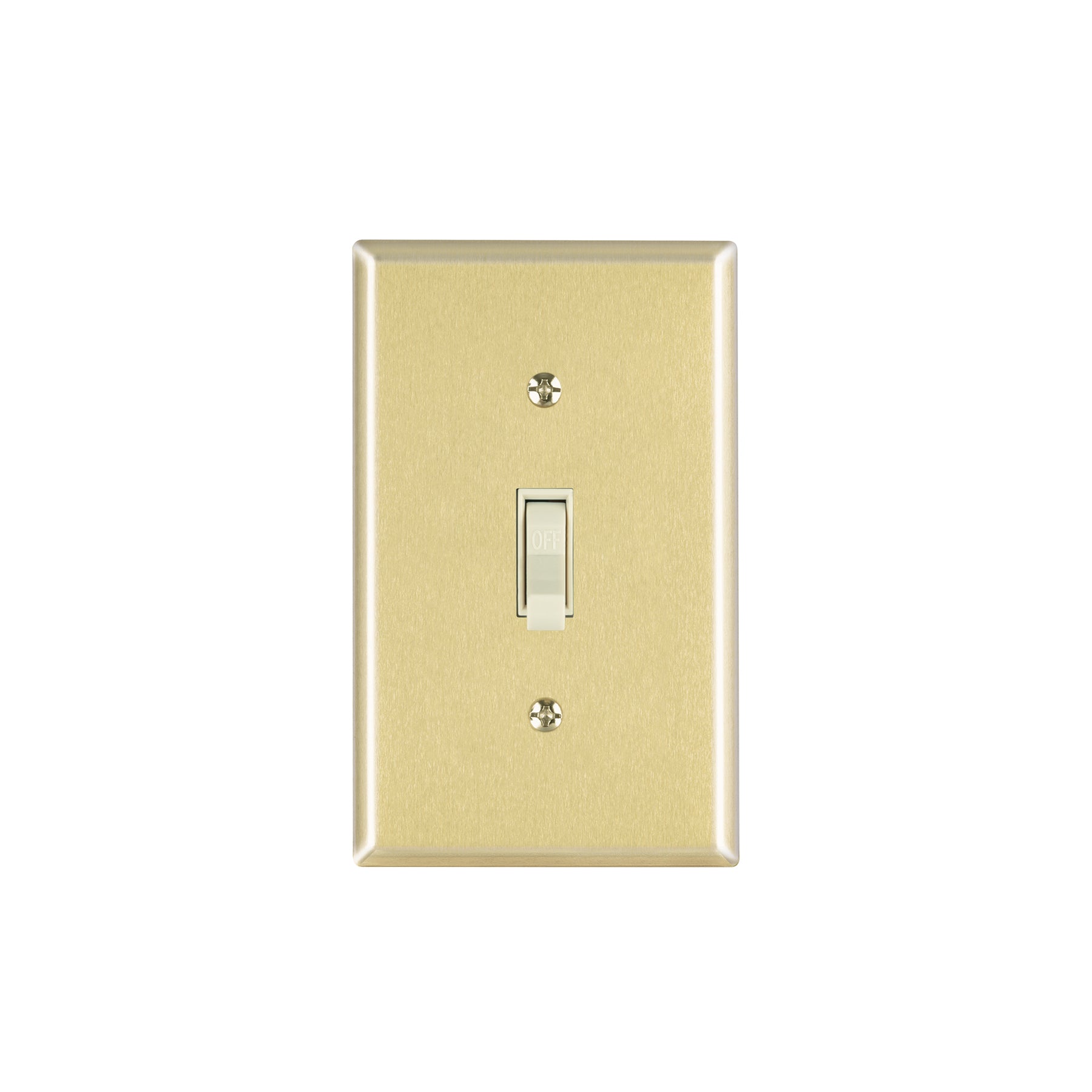 Placa armada interruptor sencillo, línea Standard, aluminio