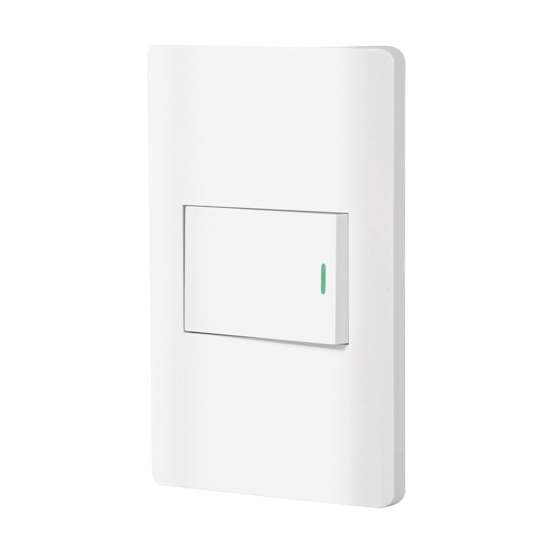 Placa armada blanca 1 interruptor de 3 vías 1.5 mód, Lisboa