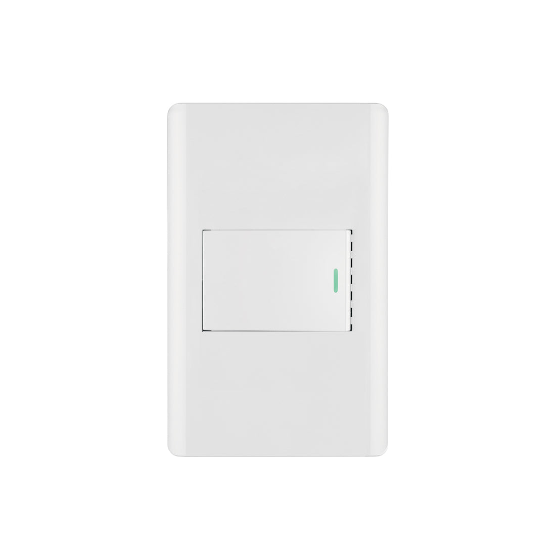 Placa armada blanca 1 interruptor 1.5 módulos, Lisboa