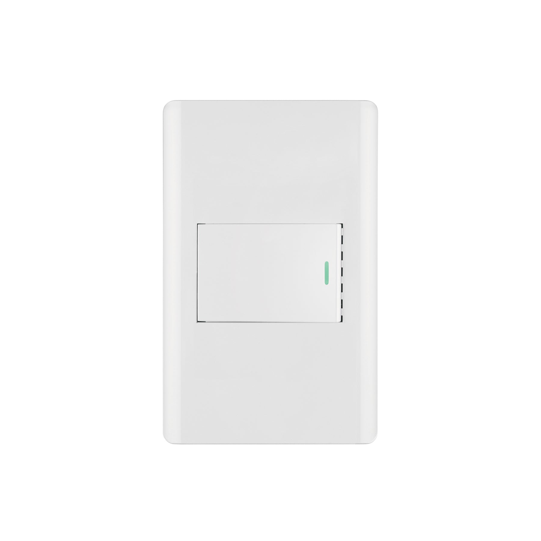 Placa armada blanca 1 interruptor 1.5 módulos, Lisboa