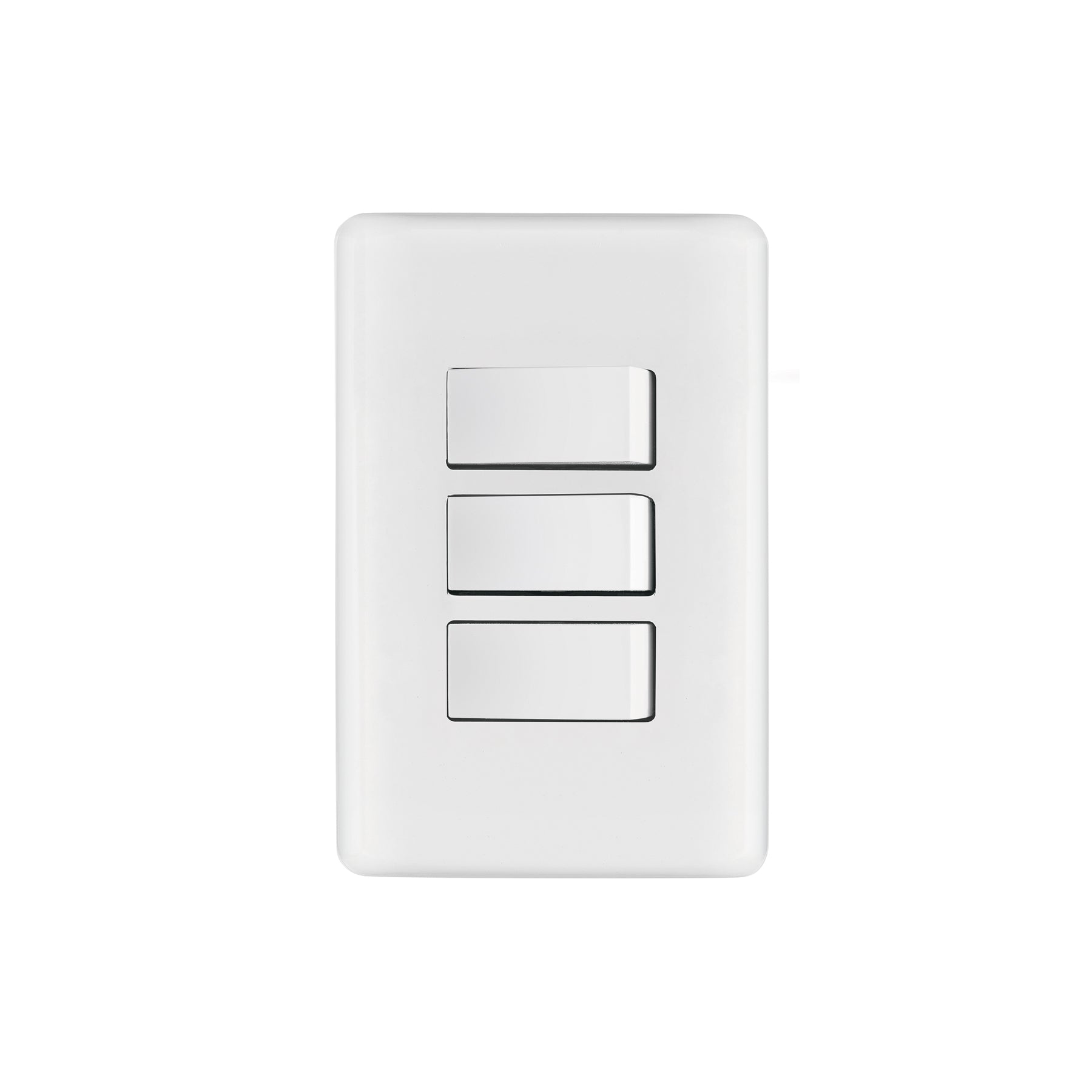 Placa armada con 3 interruptores sencillos, VOLTECK BASIC