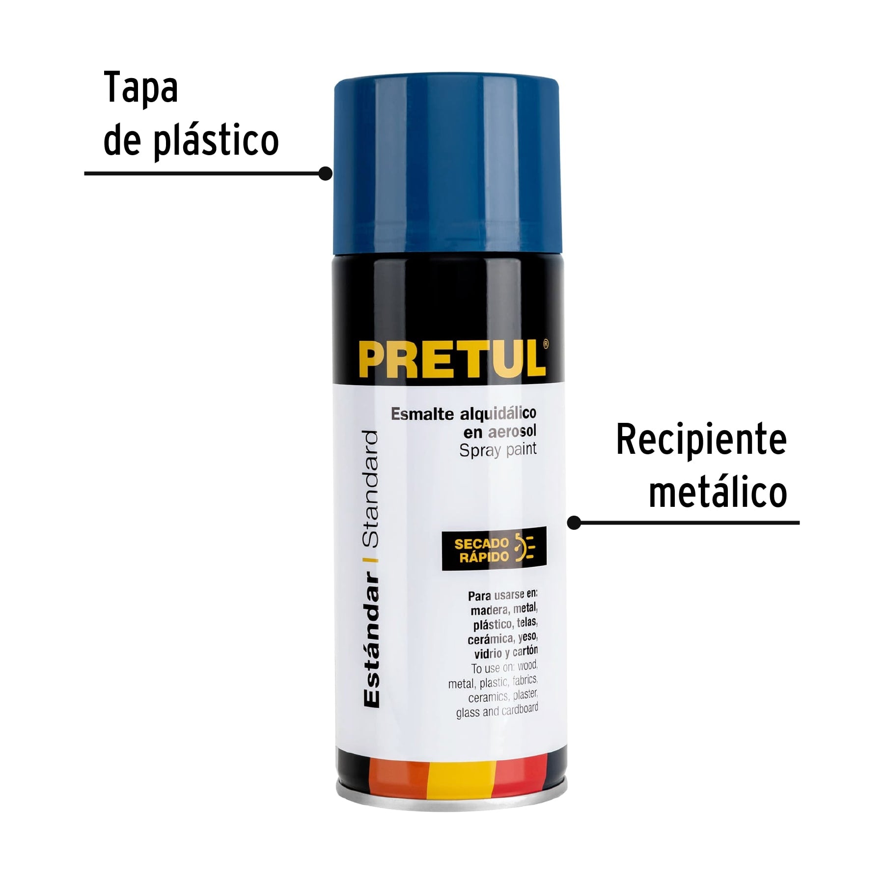 Pintura en aerosol, azul ultramar, 400 ml, PRETUL