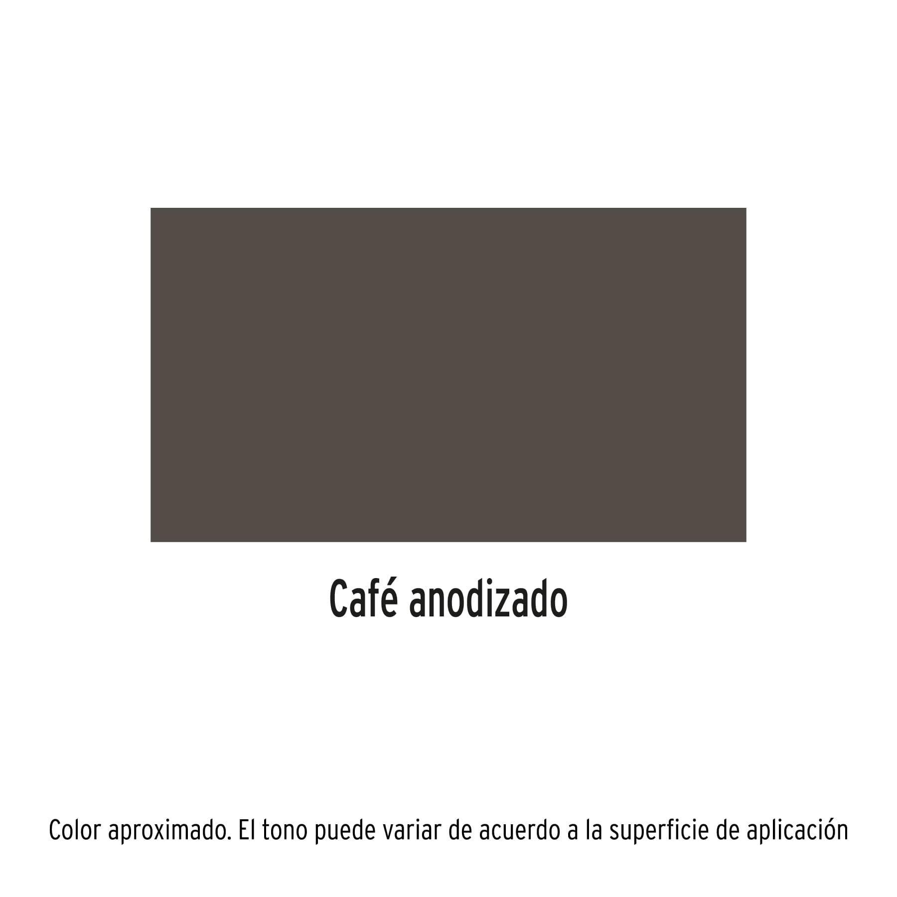Pintura en aerosol, café anodizado, bote esbelto, 400 ml