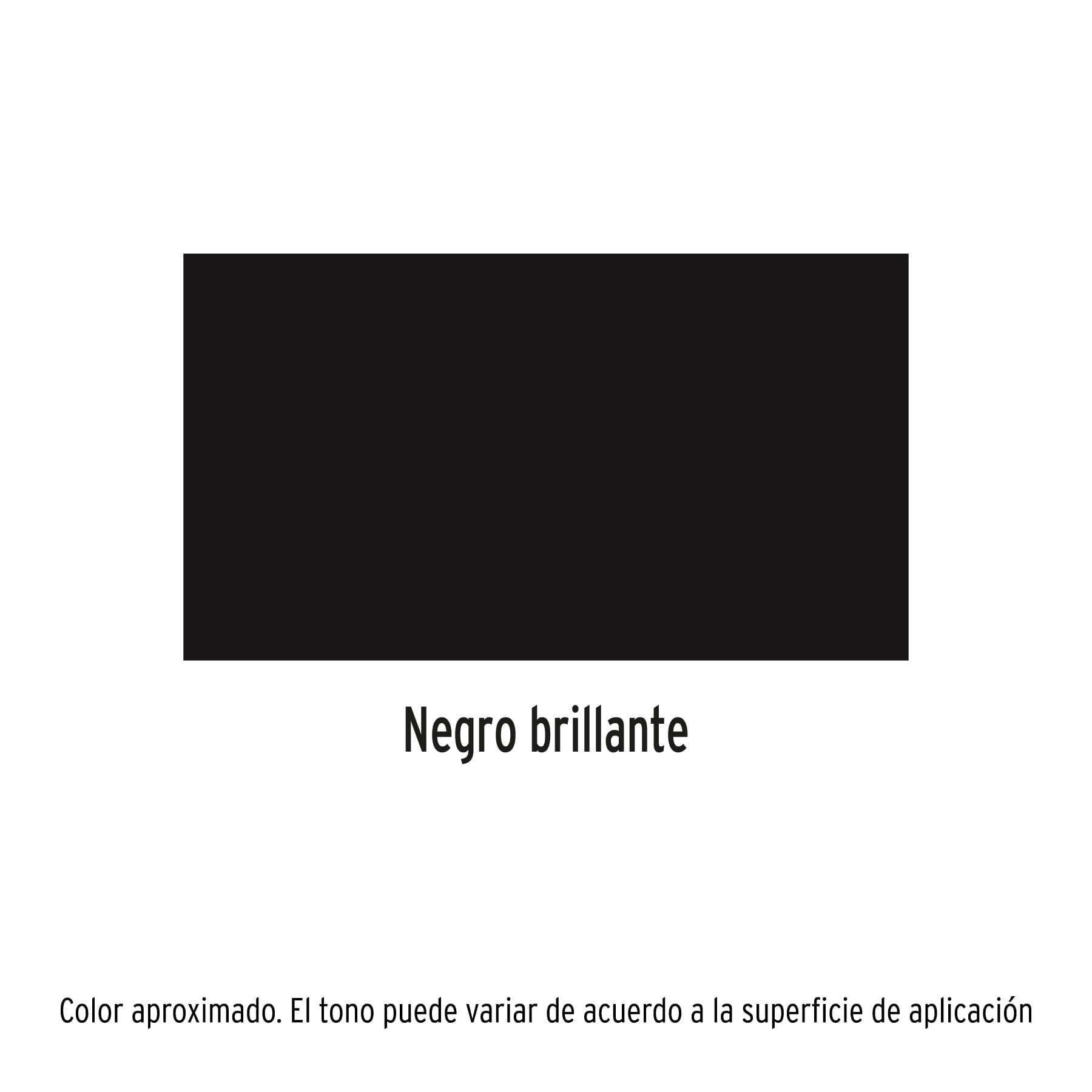 Pintura en aerosol,negro brillante, 400 ml, PRETUL