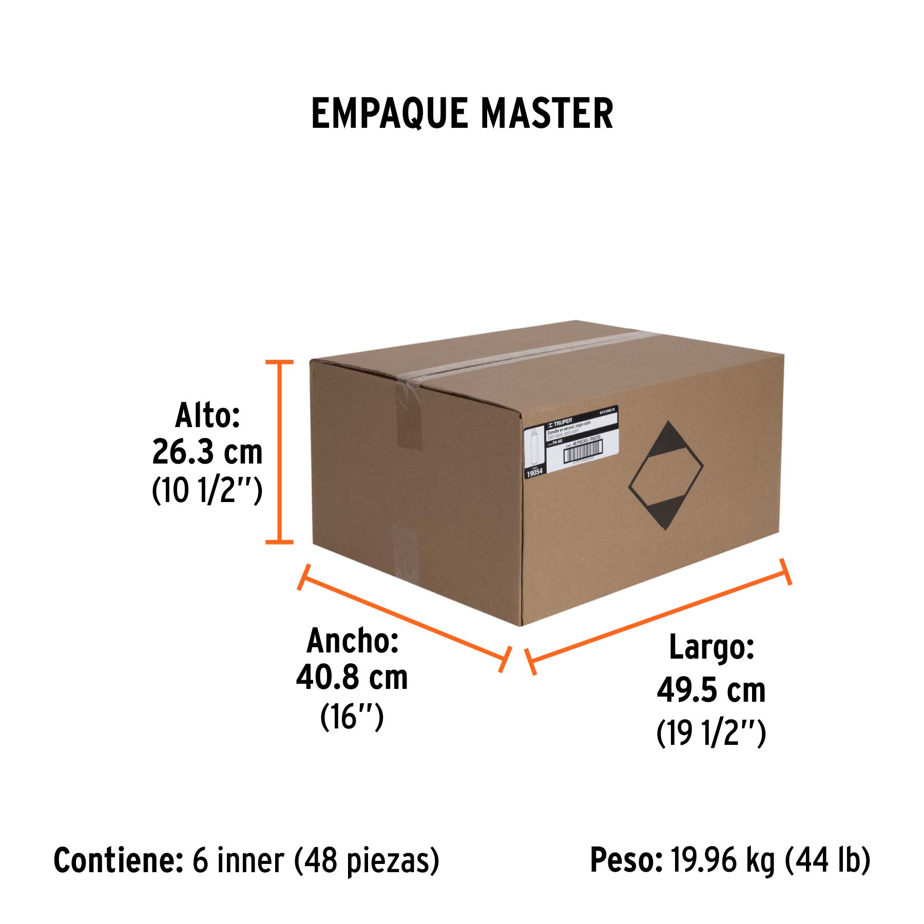 Pintura en aerosol, negro satín, bote esbelto, 400 ml - Empaque