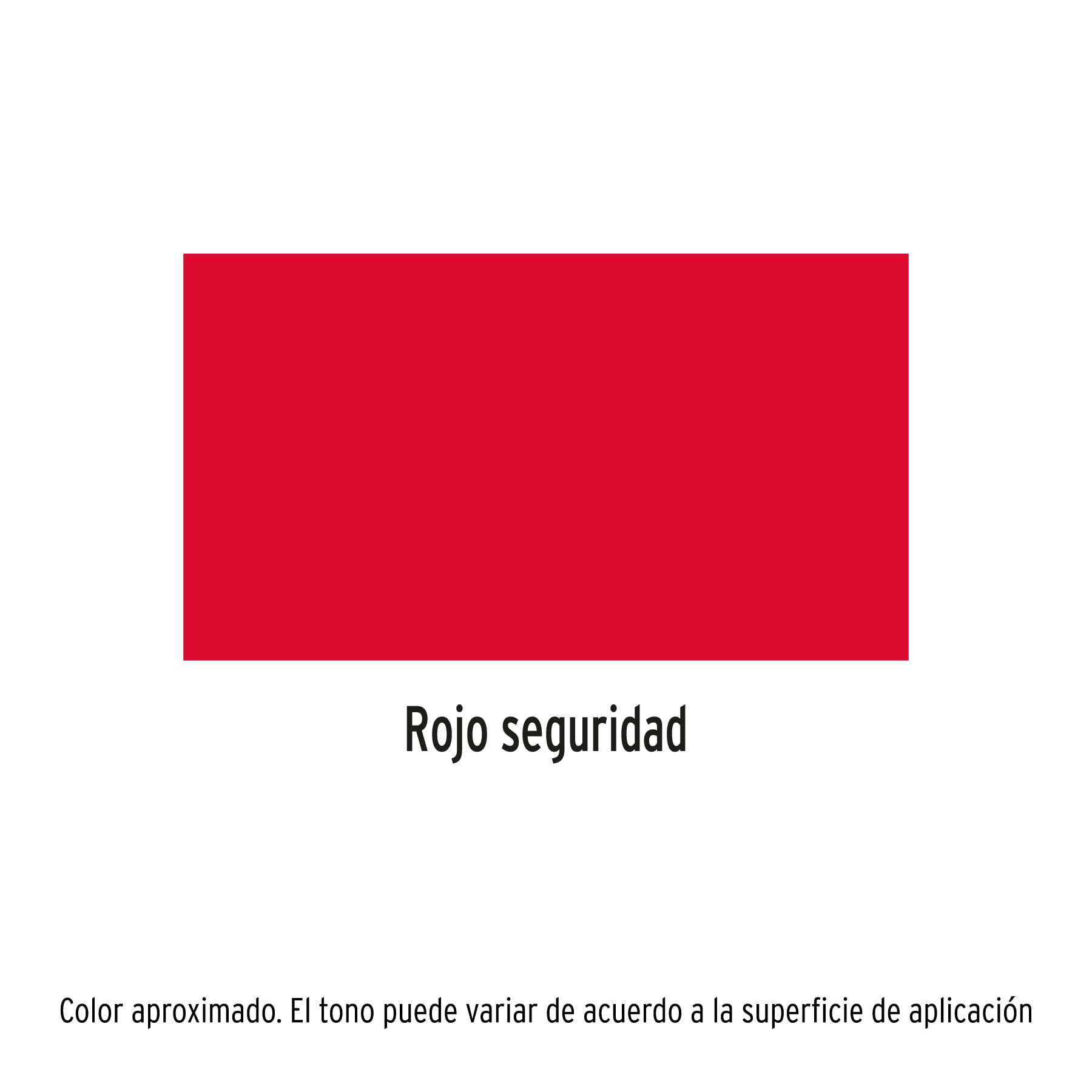 Pintura en aerosol, rojo seguridad, bote esbelto, 400 ml