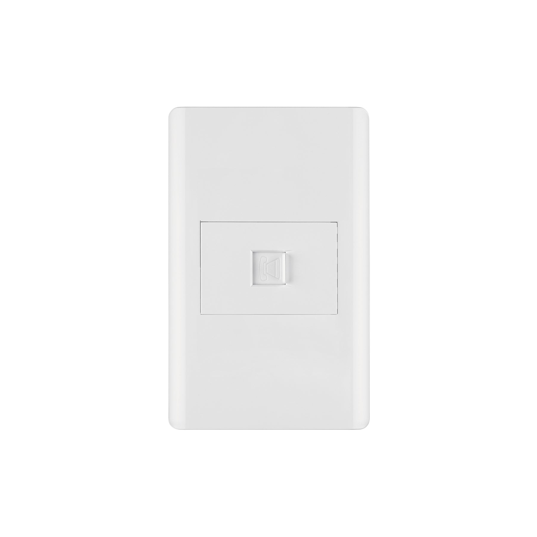 Placa armada blanca 1 toma para teléfono 1.5 mód, Lisboa