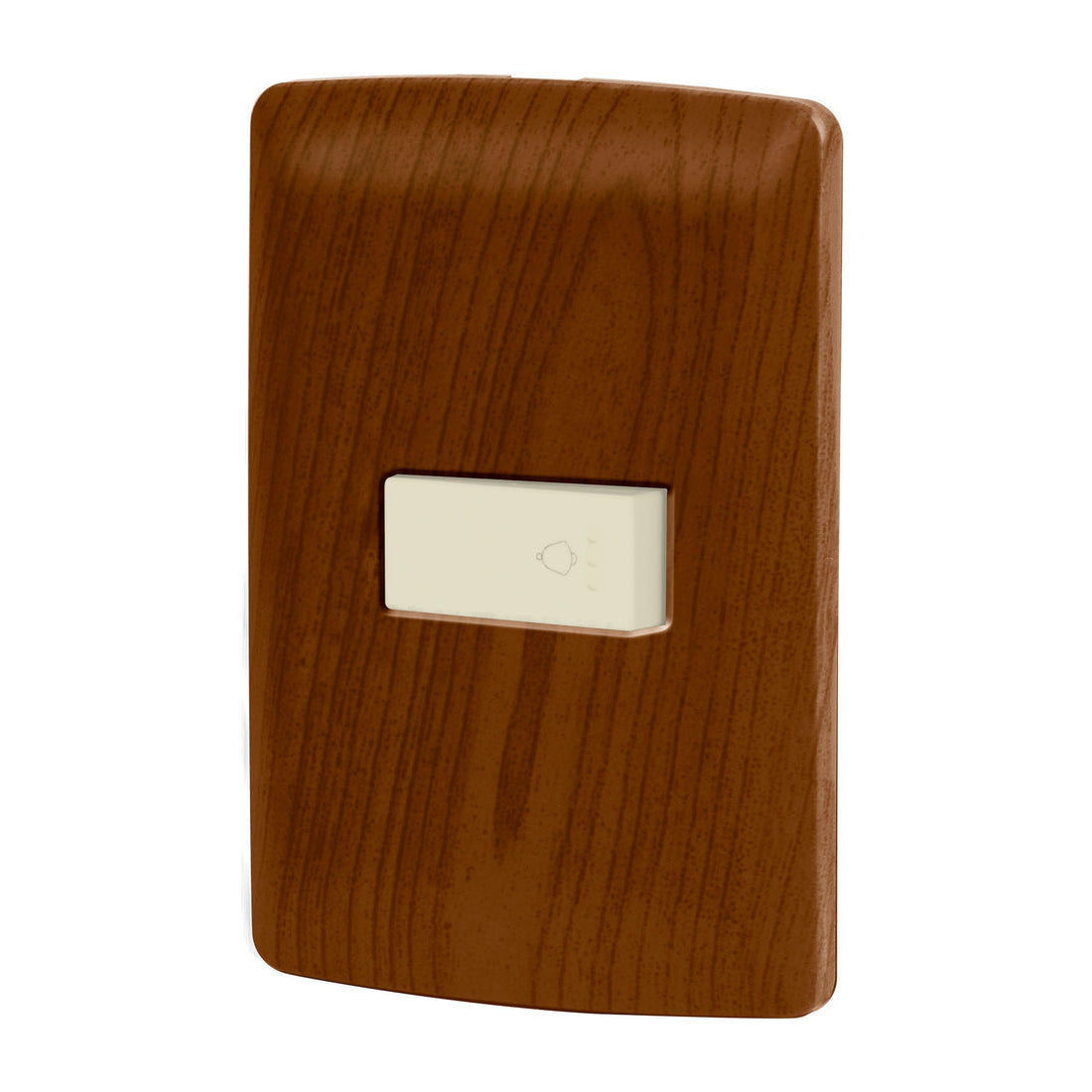 Placa armada con timbre madera, línea Italiana, VOLTECK