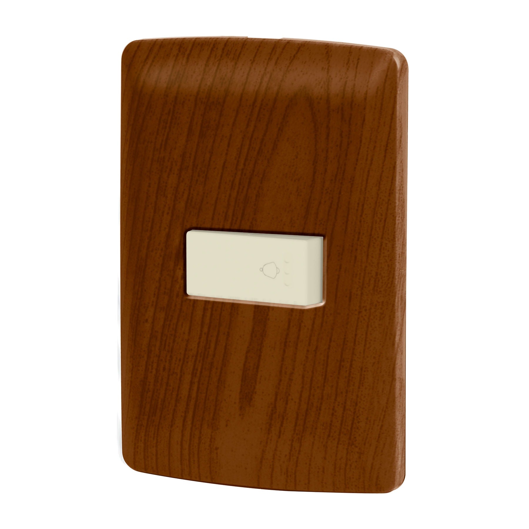 Placa armada con timbre madera, línea Italiana, VOLTECK