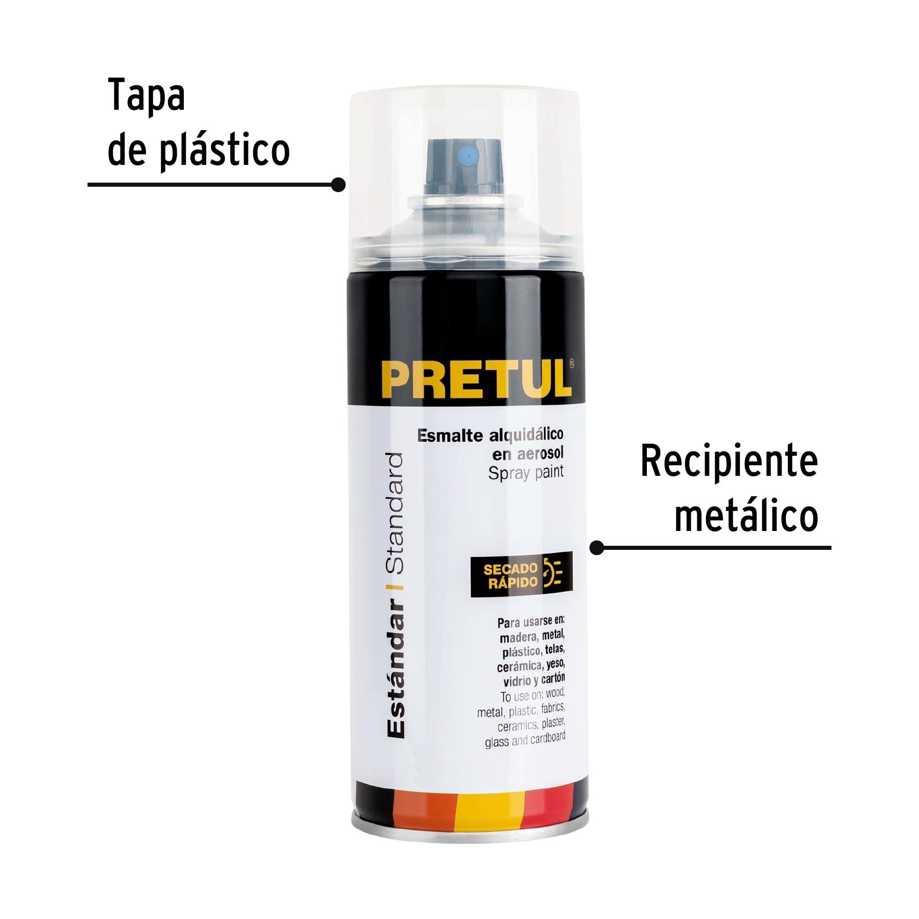 Pintura en aerosol, transparente, 400 ml, PRETUL