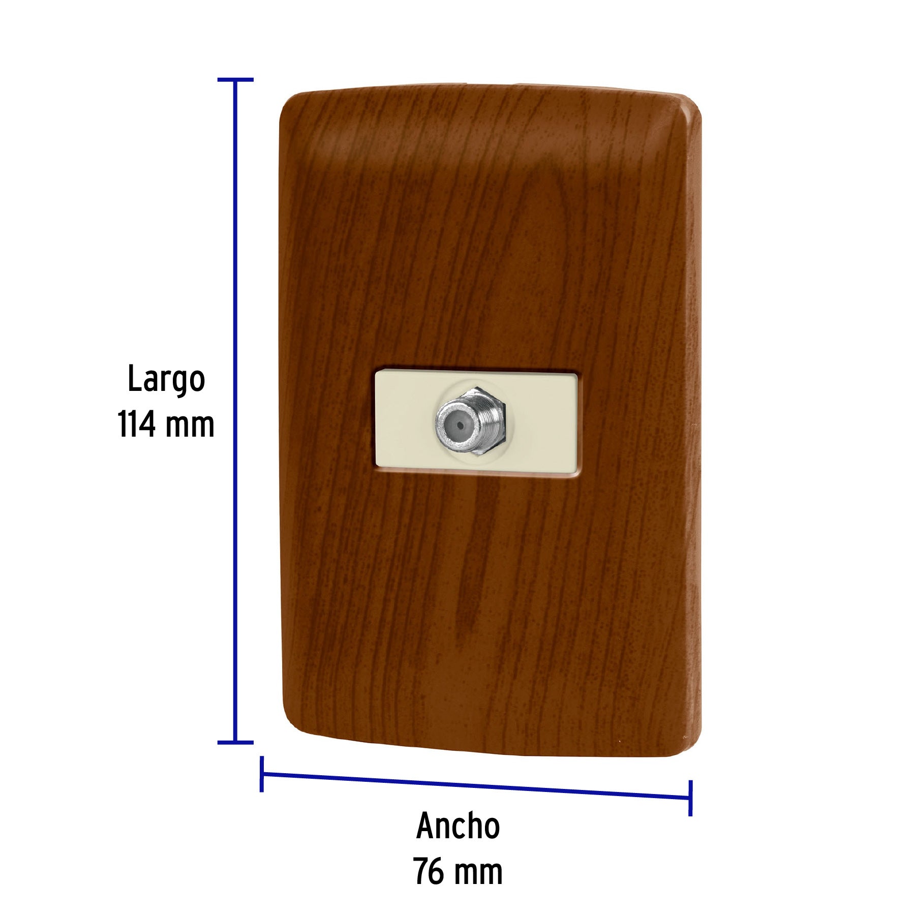 Placa armada con conexión para TV, madera, línea Italiana