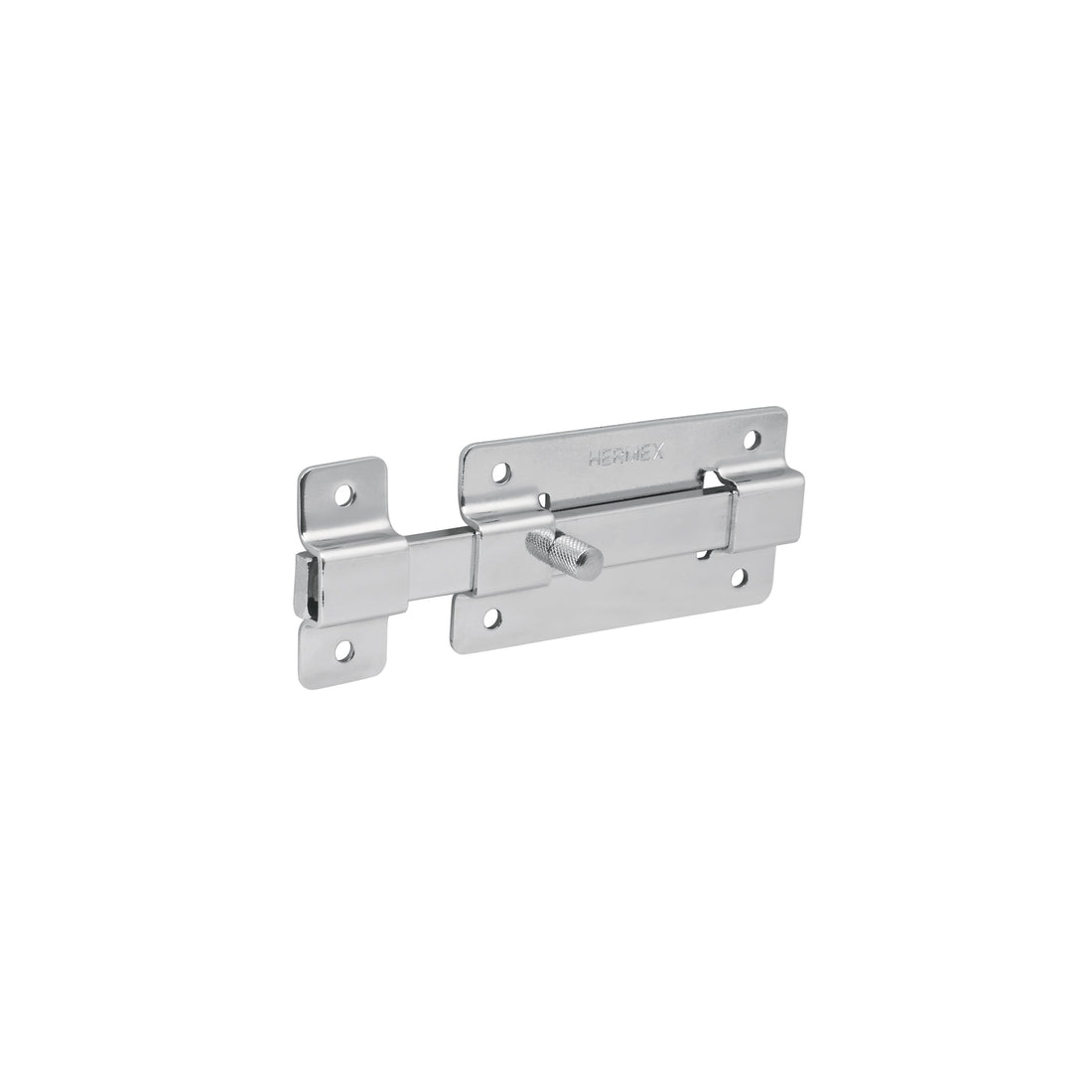 Pasador de barra plana 4" acabado cromo, HERMEX