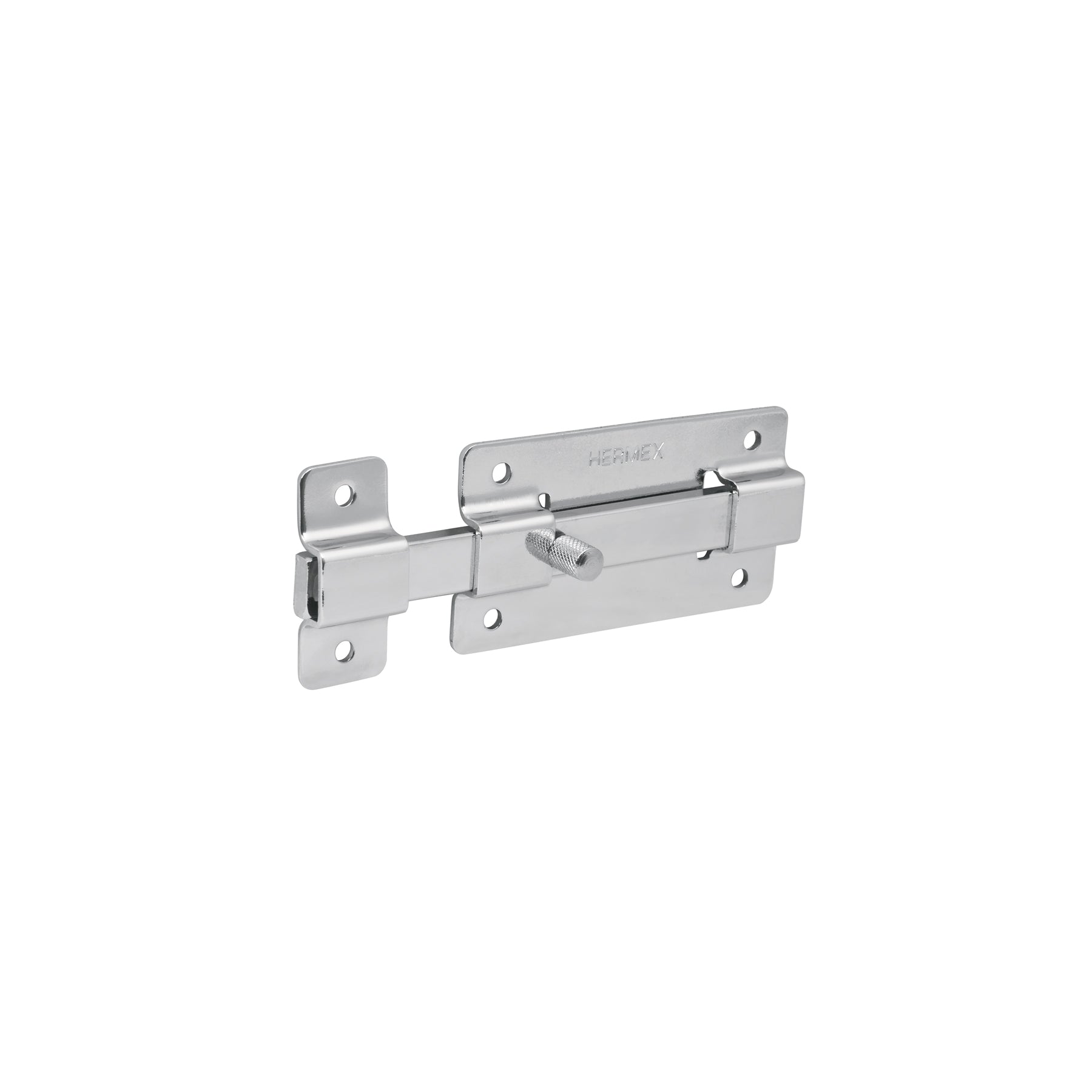 Pasador de barra plana 4" acabado cromo, HERMEX