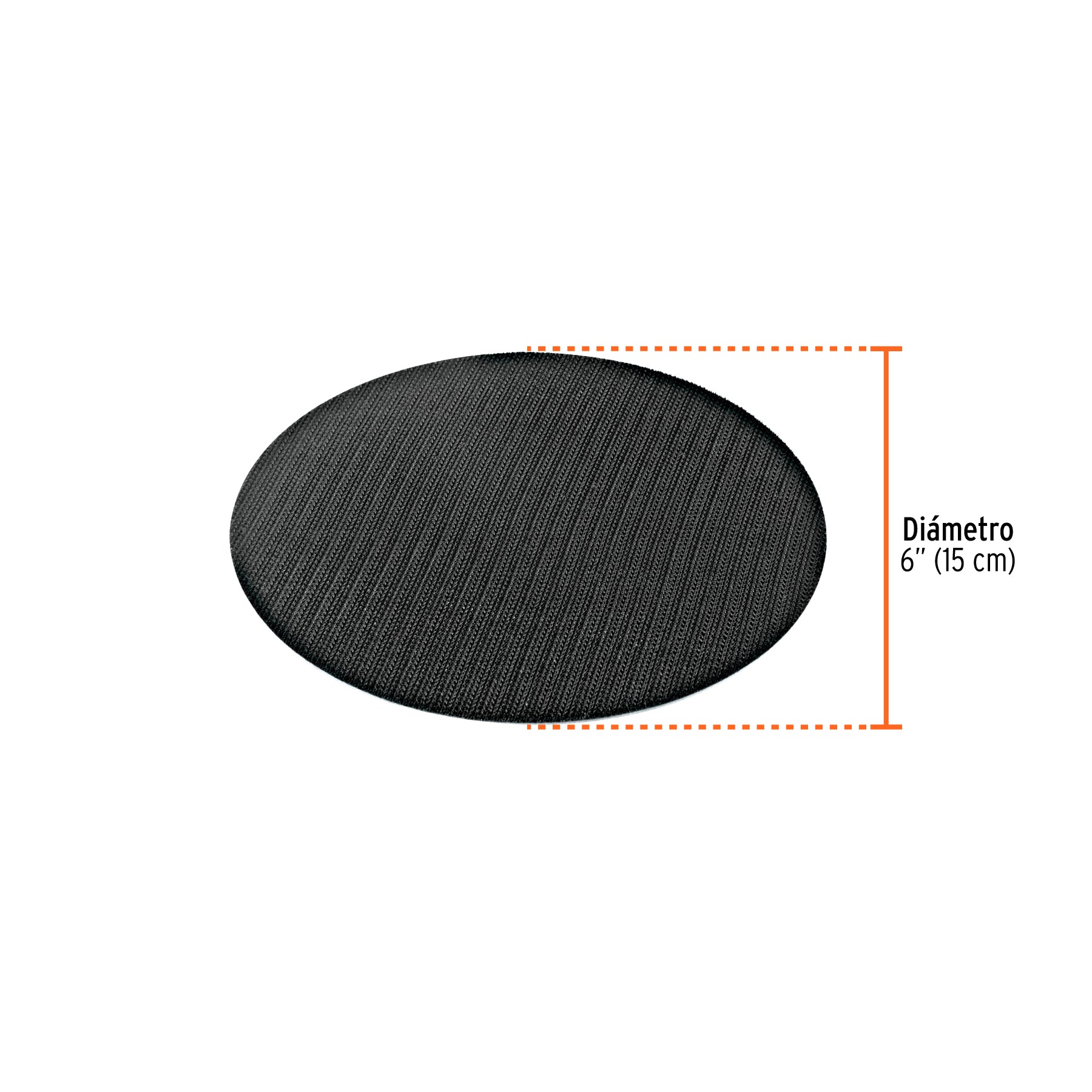 Pad para lijadora neumática TPN-861, fijación hook and loop