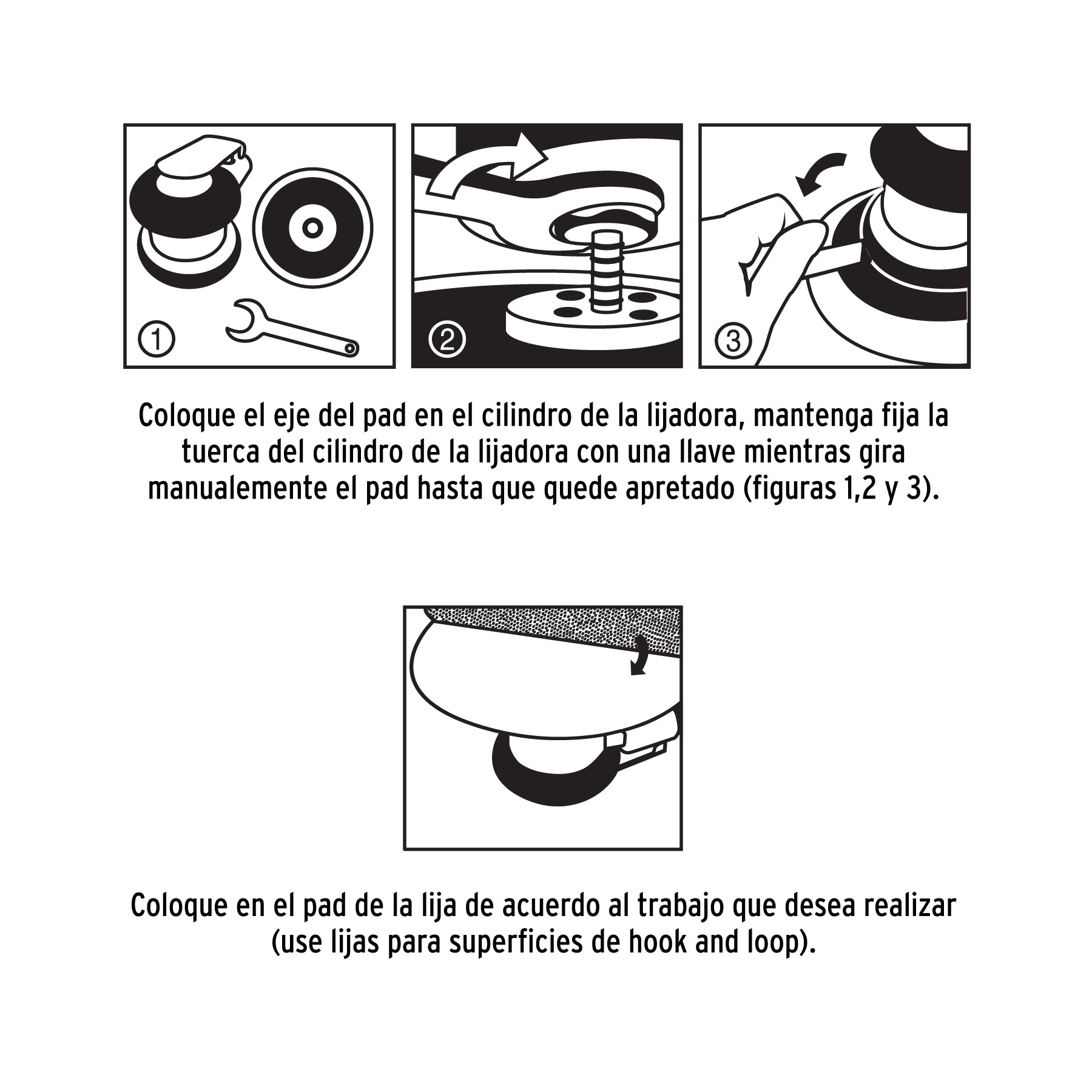 Pad de vinil para lijadora neumática TPN-861, TRUPER