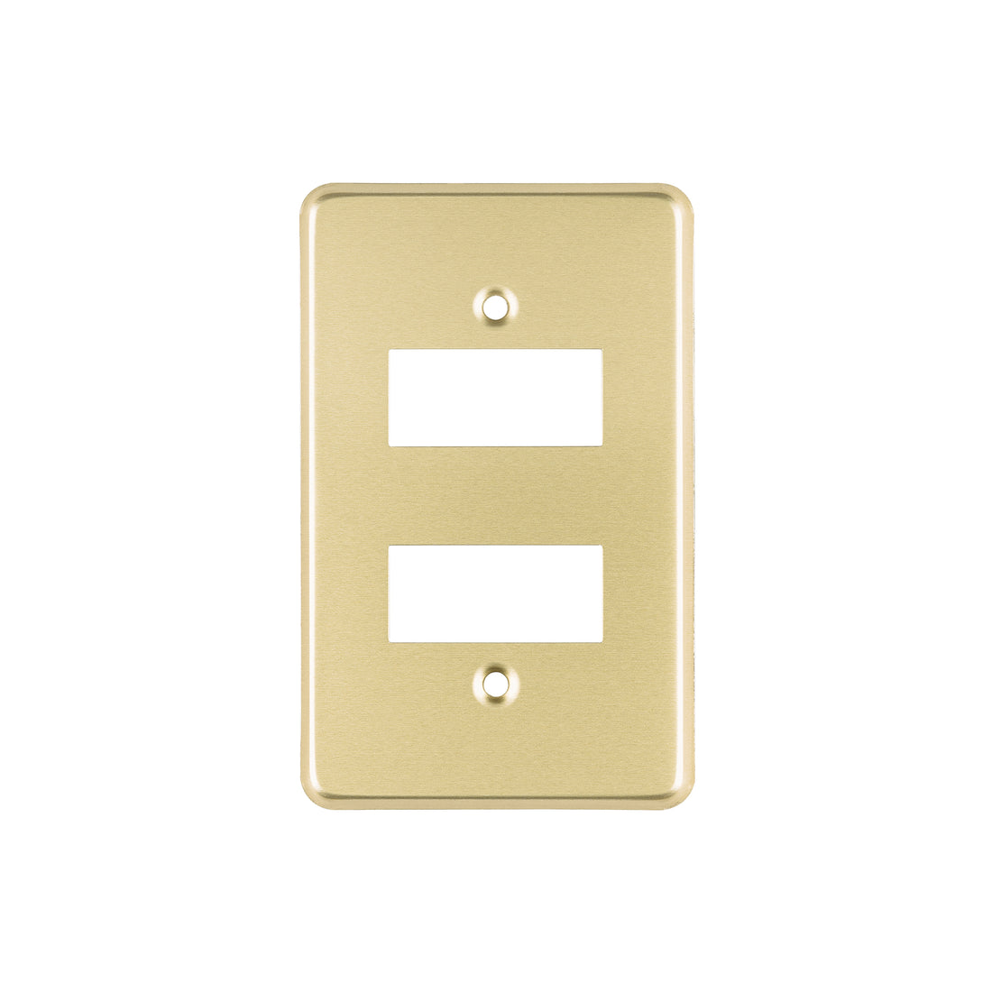 Placa 2 módulos, de aluminio, línea Económica, VOLTECK